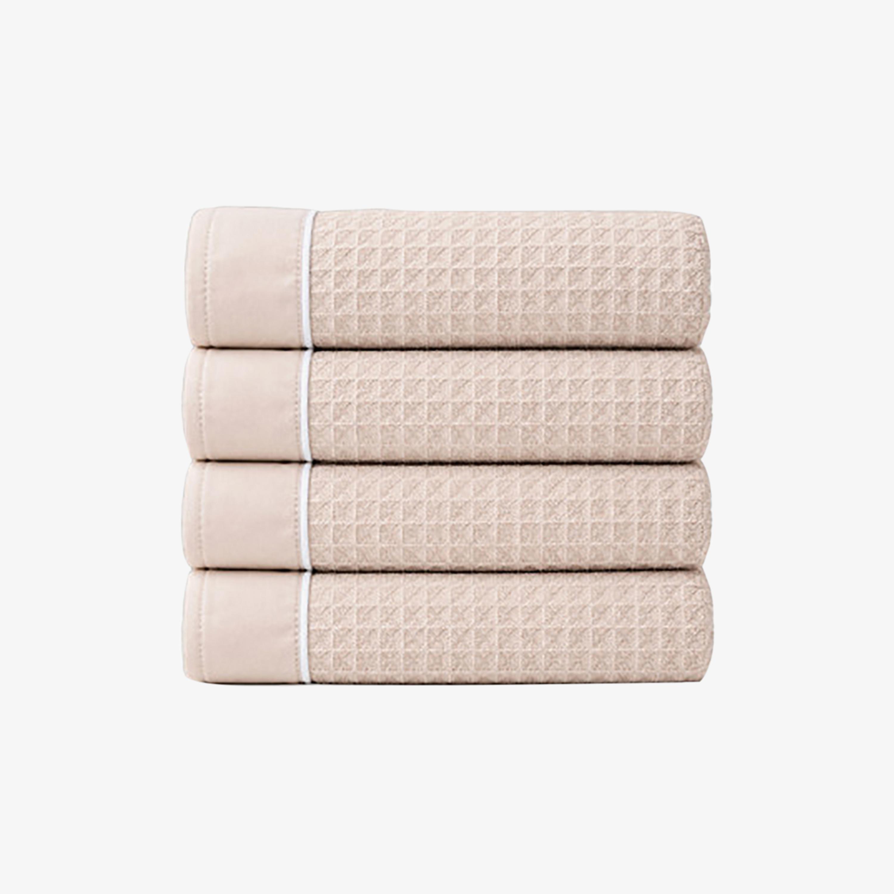 Donetella Microfiber Comfort Collection Textured Soft Bath Towel (Quick-Dry) - Large-household-bathandlaundry-bathlinen-towels-image-1