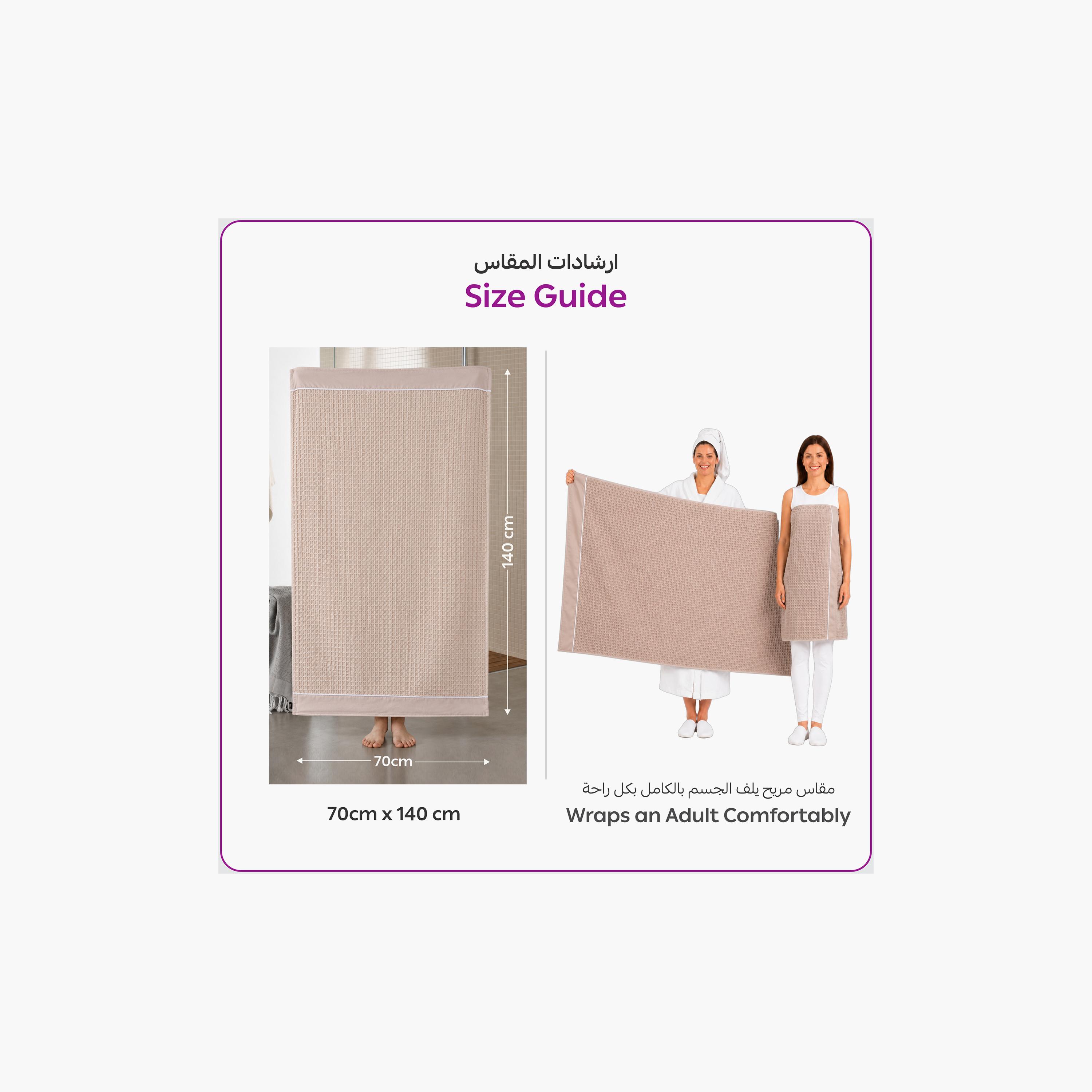 Donetella Microfiber Comfort Collection Textured Soft Bath Towel (Quick-Dry) - Large-household-bathandlaundry-bathlinen-towels-image-8