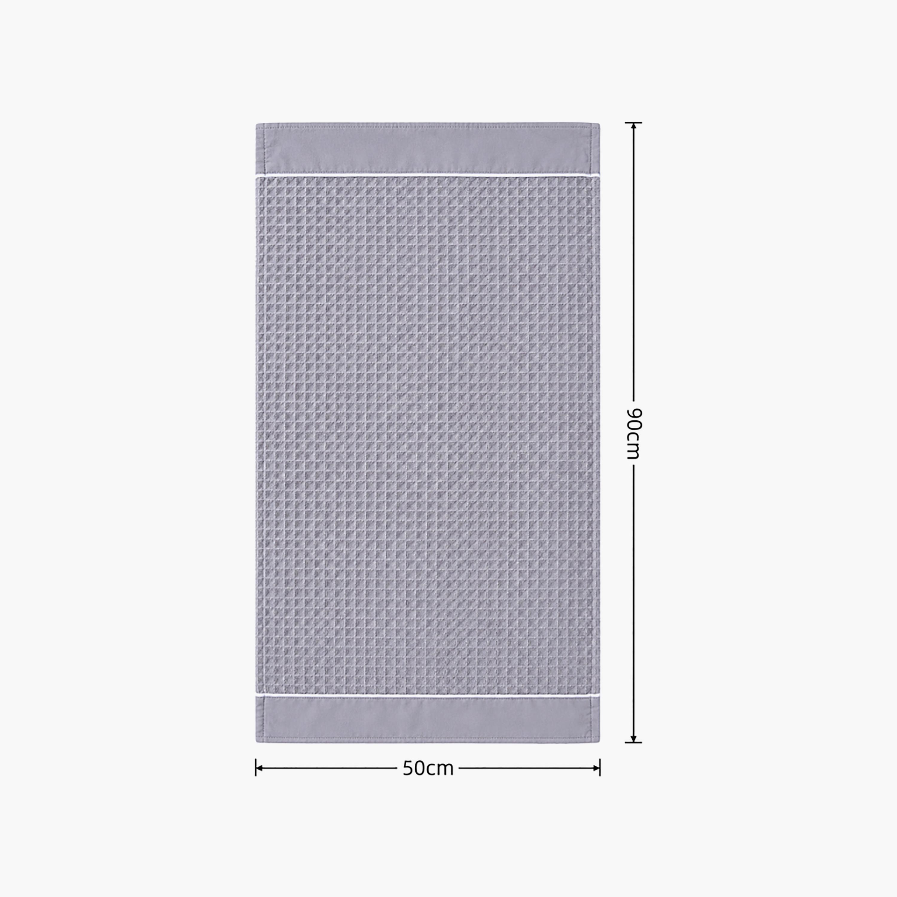 Donetella Microfiber Comfort Collection Textured Soft Hand Towel Set (Quick-Dry) - 50X90 Cm-household-bathandlaundry-bathlinen-towels-image-7