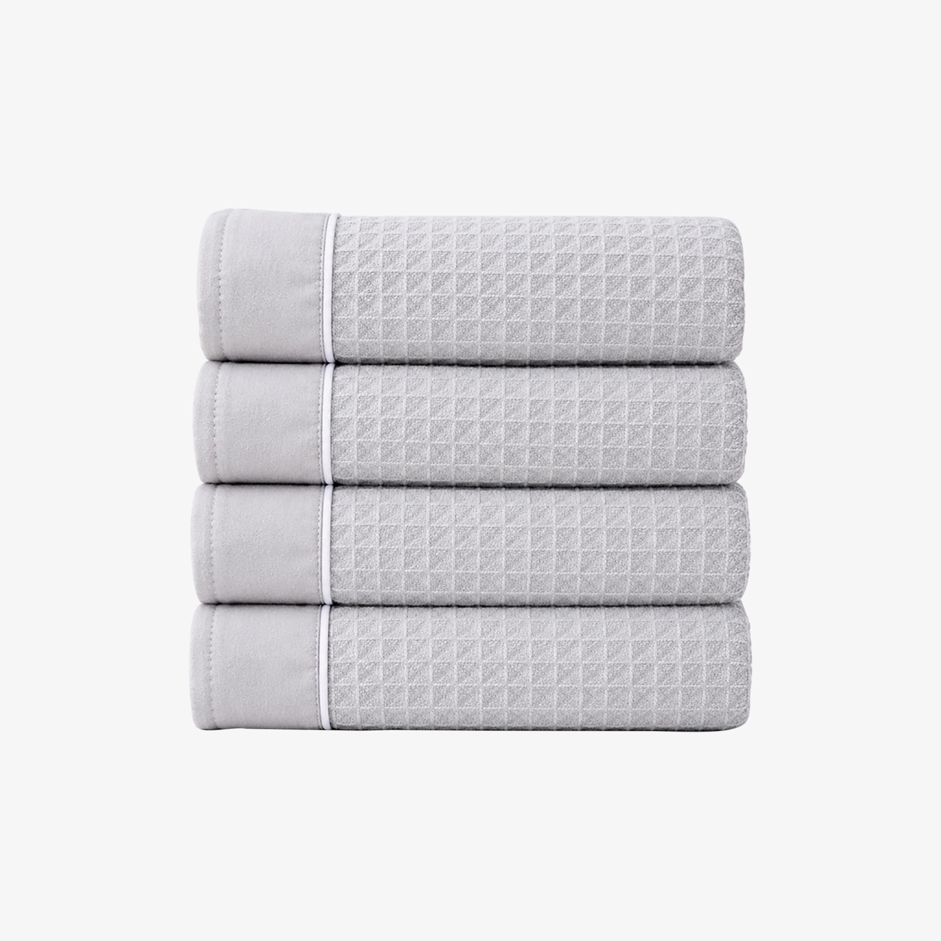 Donetella Microfiber Comfort Collection Textured Soft Hand Towel Set (Quick-Dry) - 50X90 Cm-household-bathandlaundry-bathlinen-towels-image-1