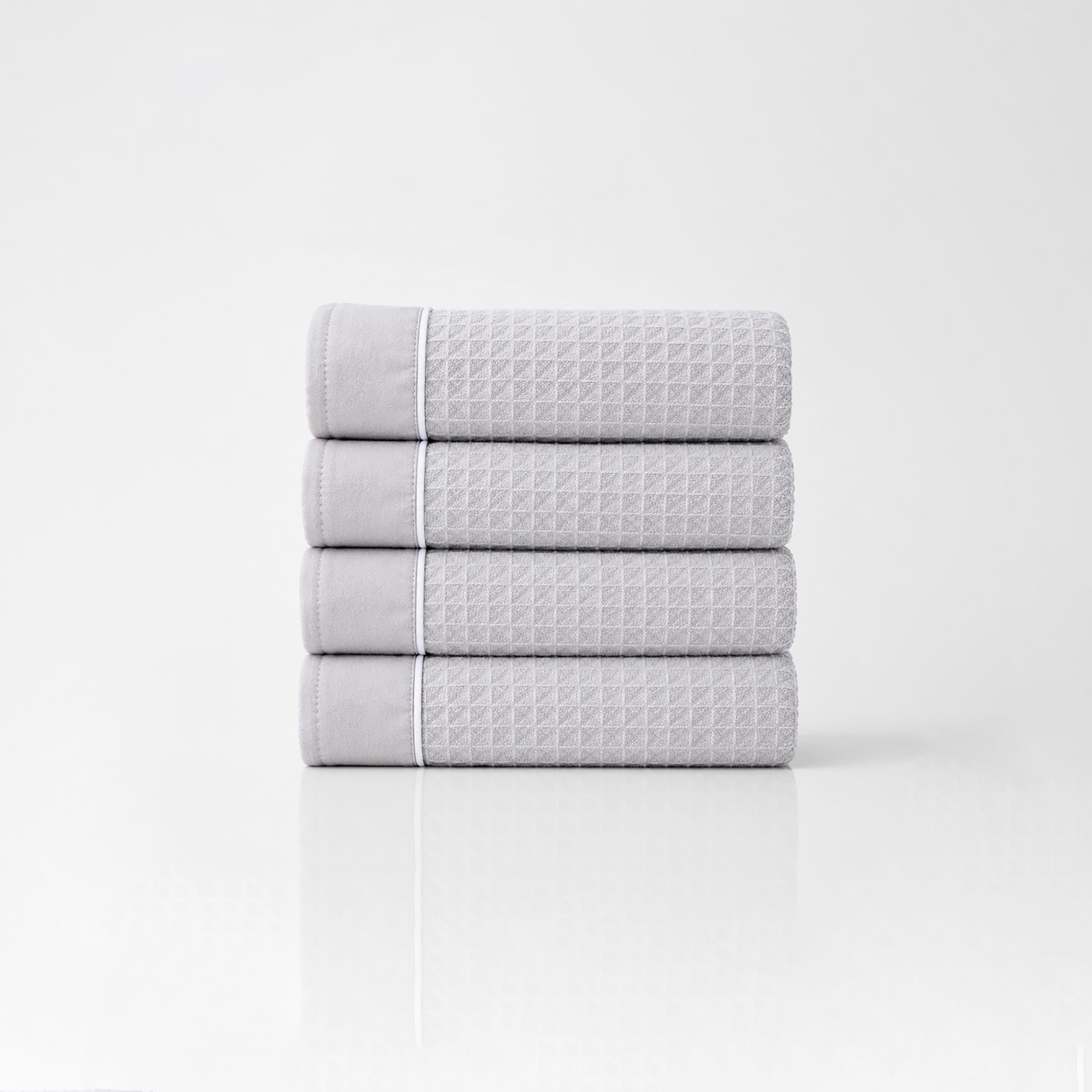 Donetella Microfiber Comfort Collection Textured Soft Hand Towel Set (Quick-Dry) - 50X90 Cm-household-bathandlaundry-bathlinen-towels-image-2