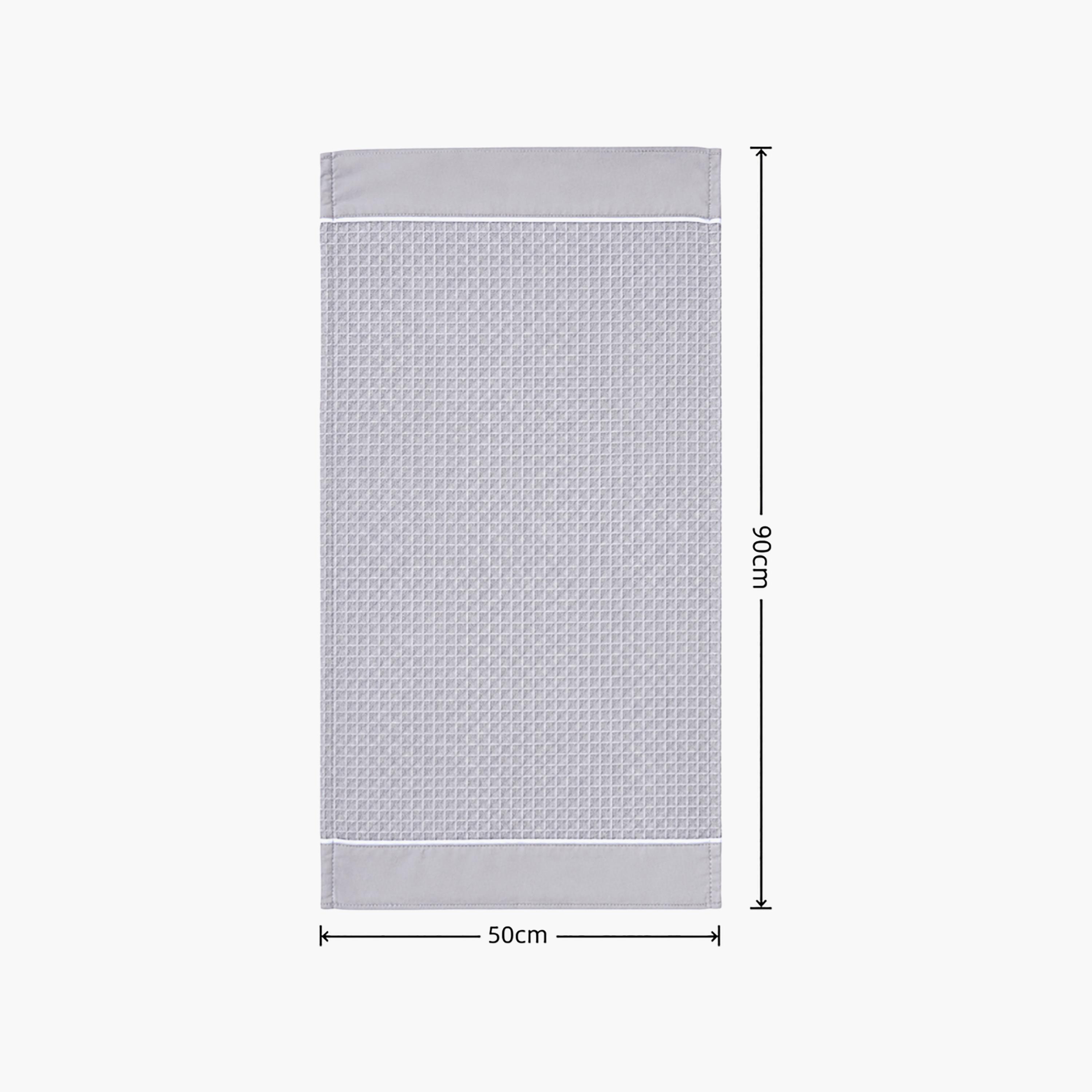 Donetella Microfiber Comfort Collection Textured Soft Hand Towel Set (Quick-Dry) - 50X90 Cm-household-bathandlaundry-bathlinen-towels-image-7