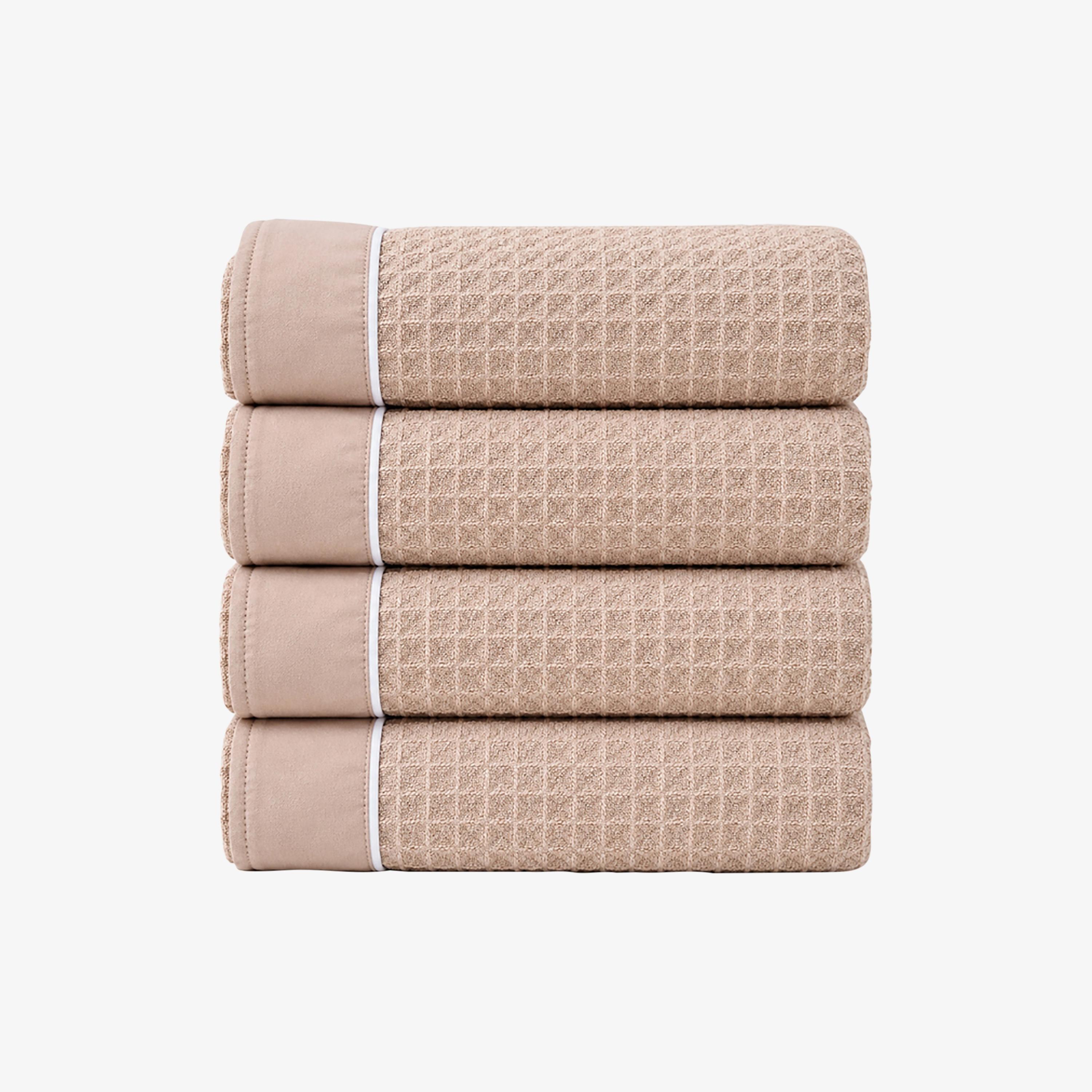 Donetella Microfiber Comfort Collection Textured Soft Hand Towel Set (Quick-Dry) - 50X90 Cm-household-bathandlaundry-bathlinen-towels-image-1