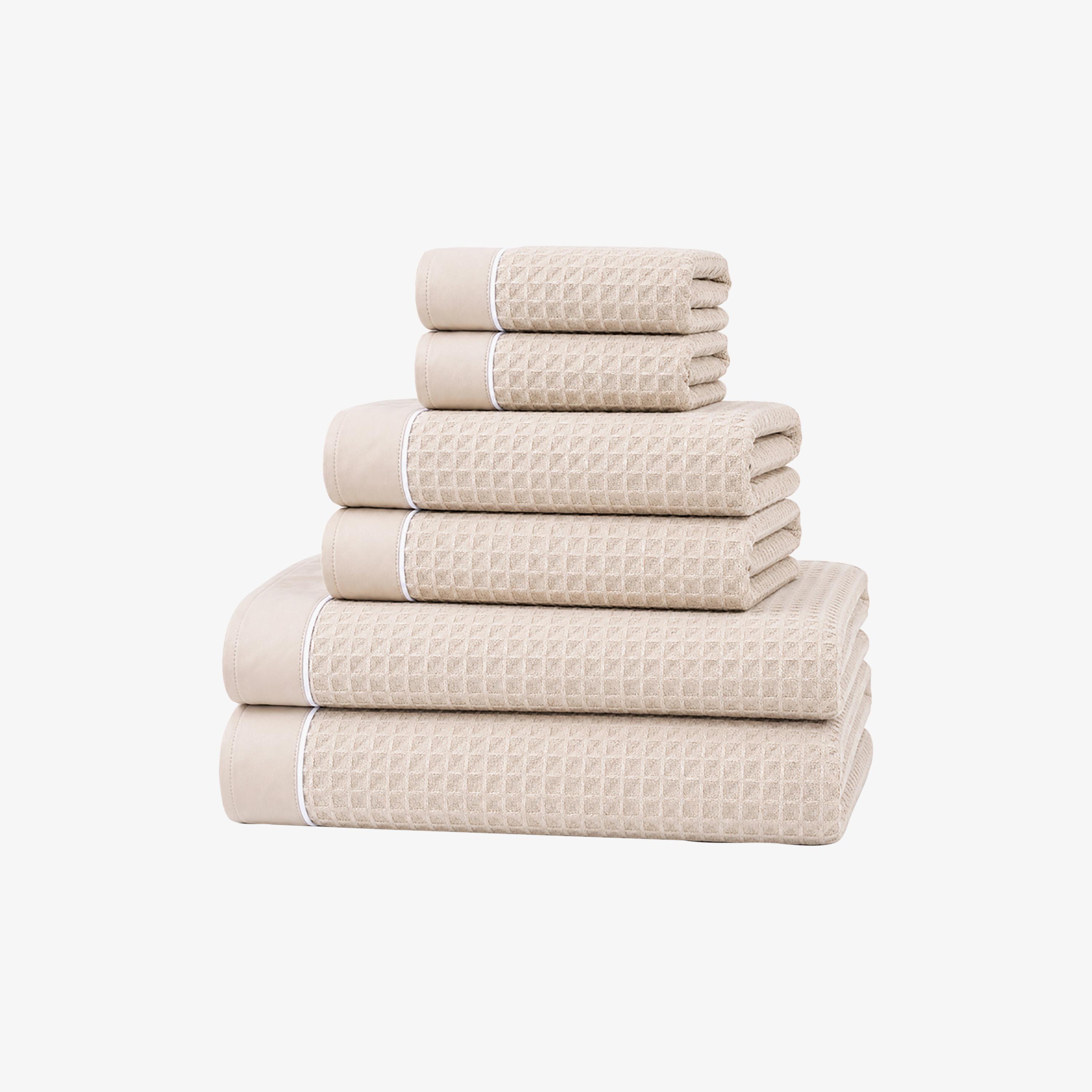 Donetella Microfiber Comfort Collection Textured Soft Towel Set (Quick-Dry) - 50X90 Cm-household-bathandlaundry-bathlinen-towels-image-1