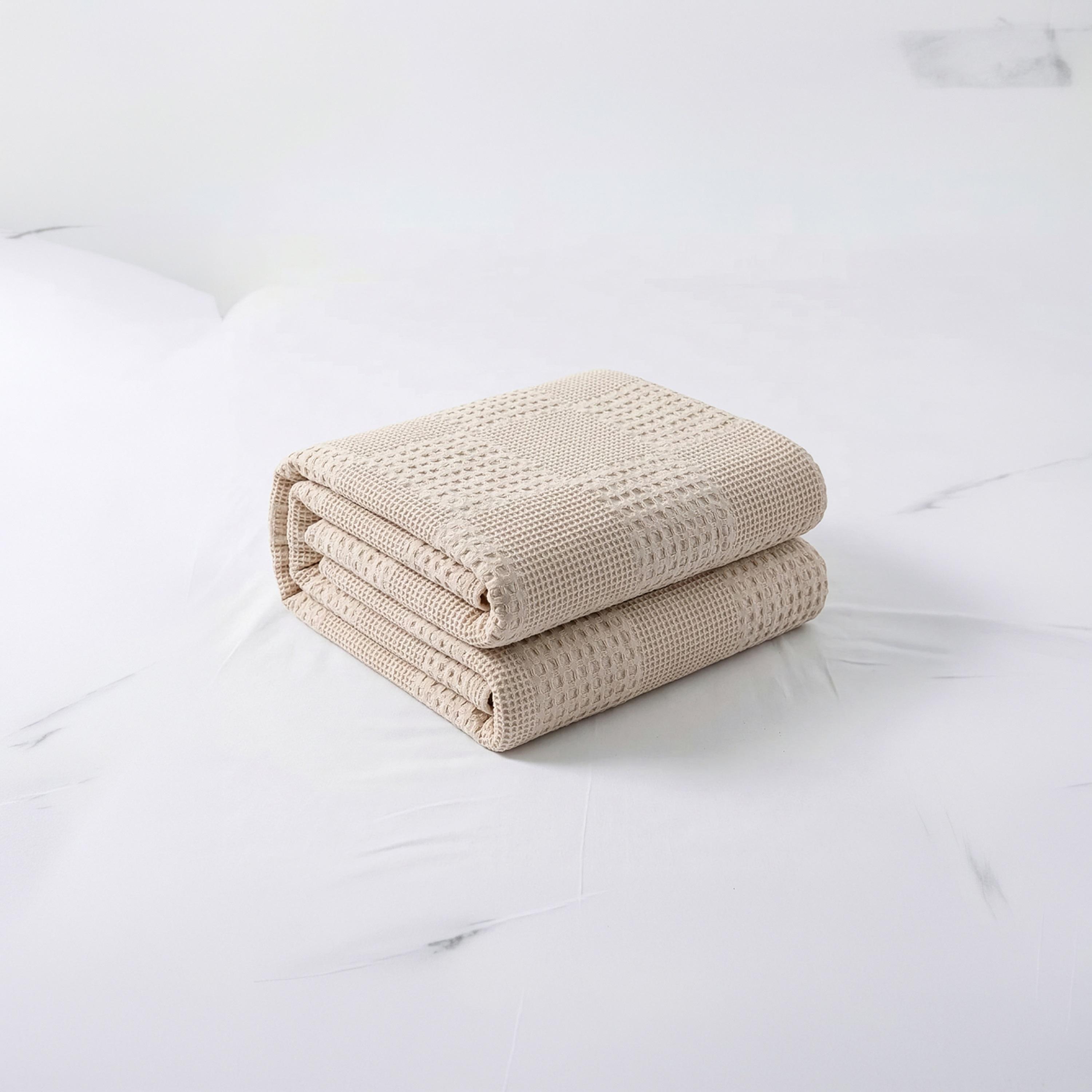 بطانية دونيتيلا وافل مضادة للحساسية وجيدة التهوية - 140 × 200 سم-household-cushionsandthrows-throwsandblankets-blankets-image-1