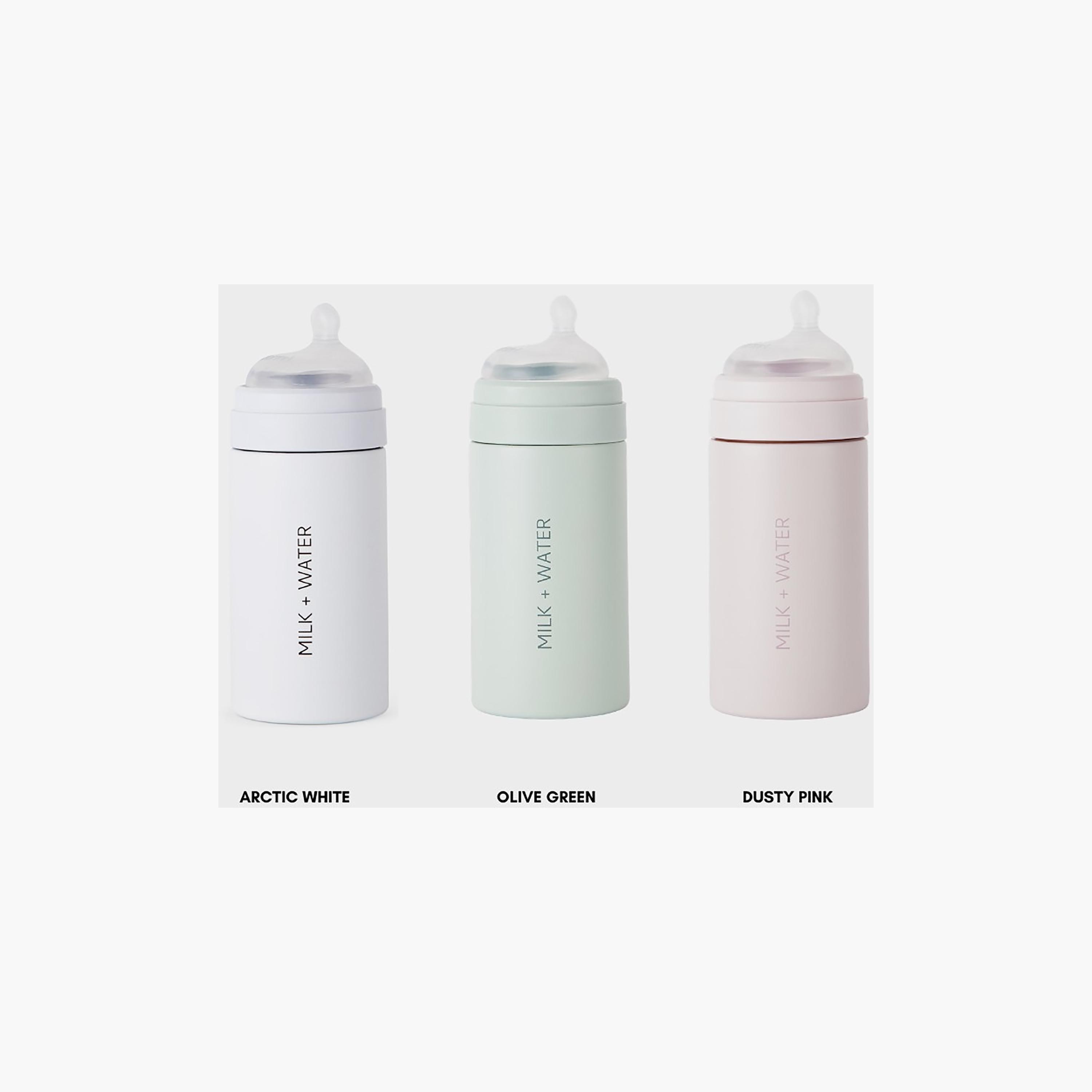 Milk + Water All In One Stainless Steel Feeding Bottle - Fast Flow-baby-feeding-feedingbottles-bottlesandteats-image-6