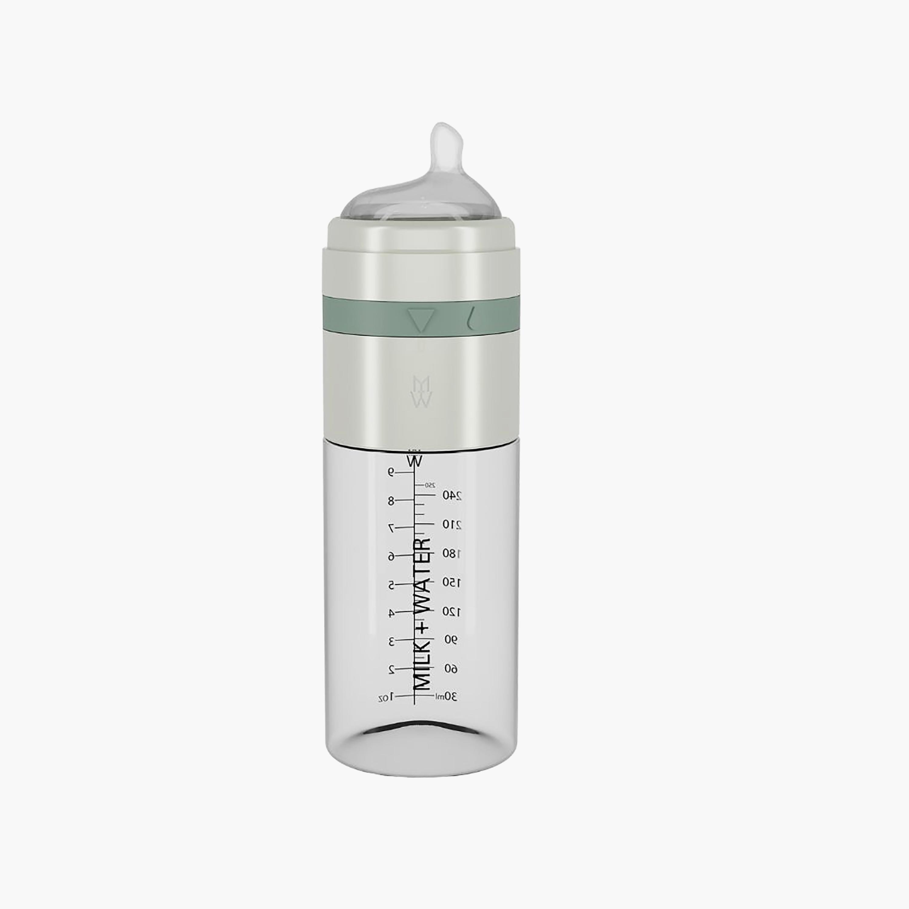 Milk + Water All In One Glass Feeding Bottle - Medium Flow-baby-feeding-feedingbottles-bottlesandteats-image-1