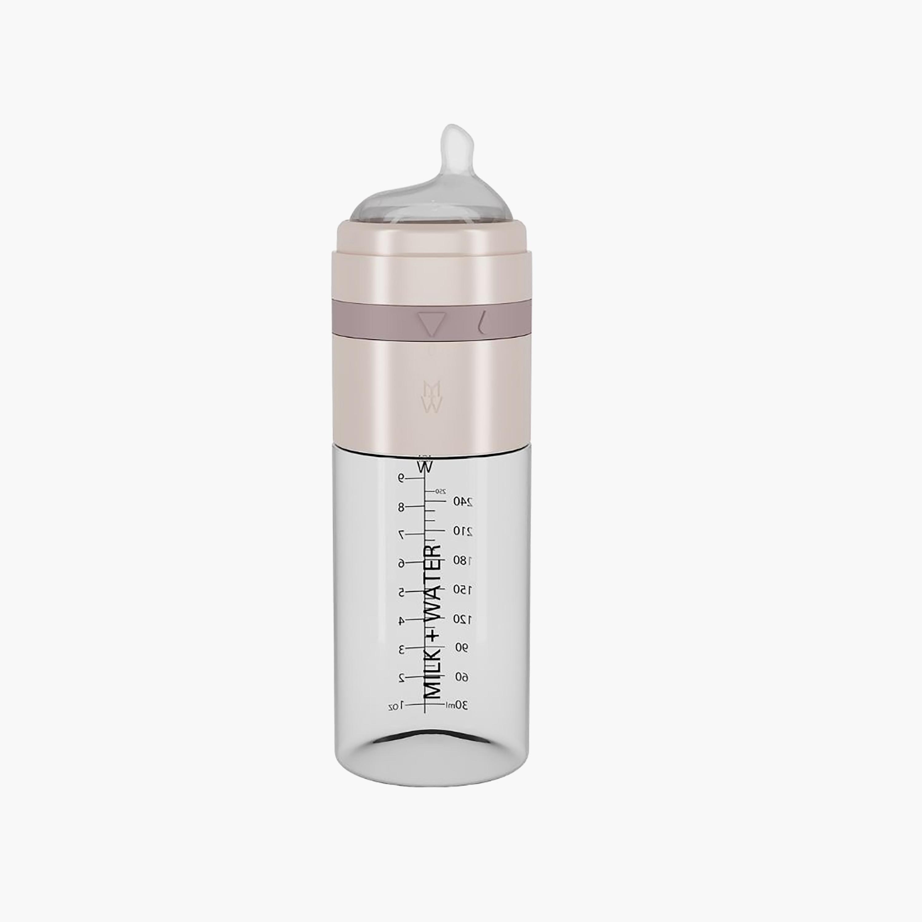 Milk + Water All In One Glass Feeding Bottle - Fast Flow-baby-feeding-feedingbottles-bottlesandteats-image-1