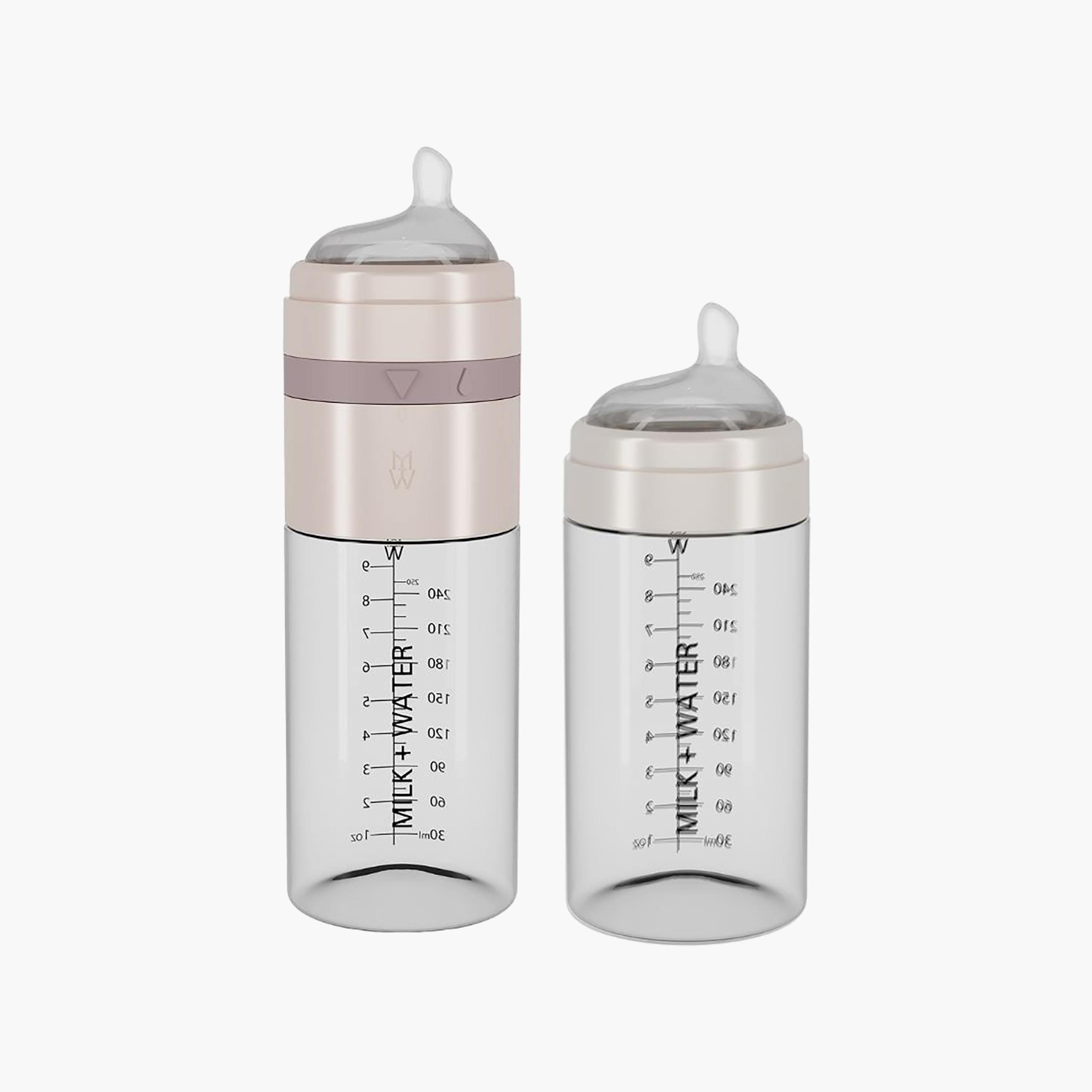 Milk + Water All In One Glass Feeding Bottle - Fast Flow-baby-feeding-feedingbottles-bottlesandteats-image-2