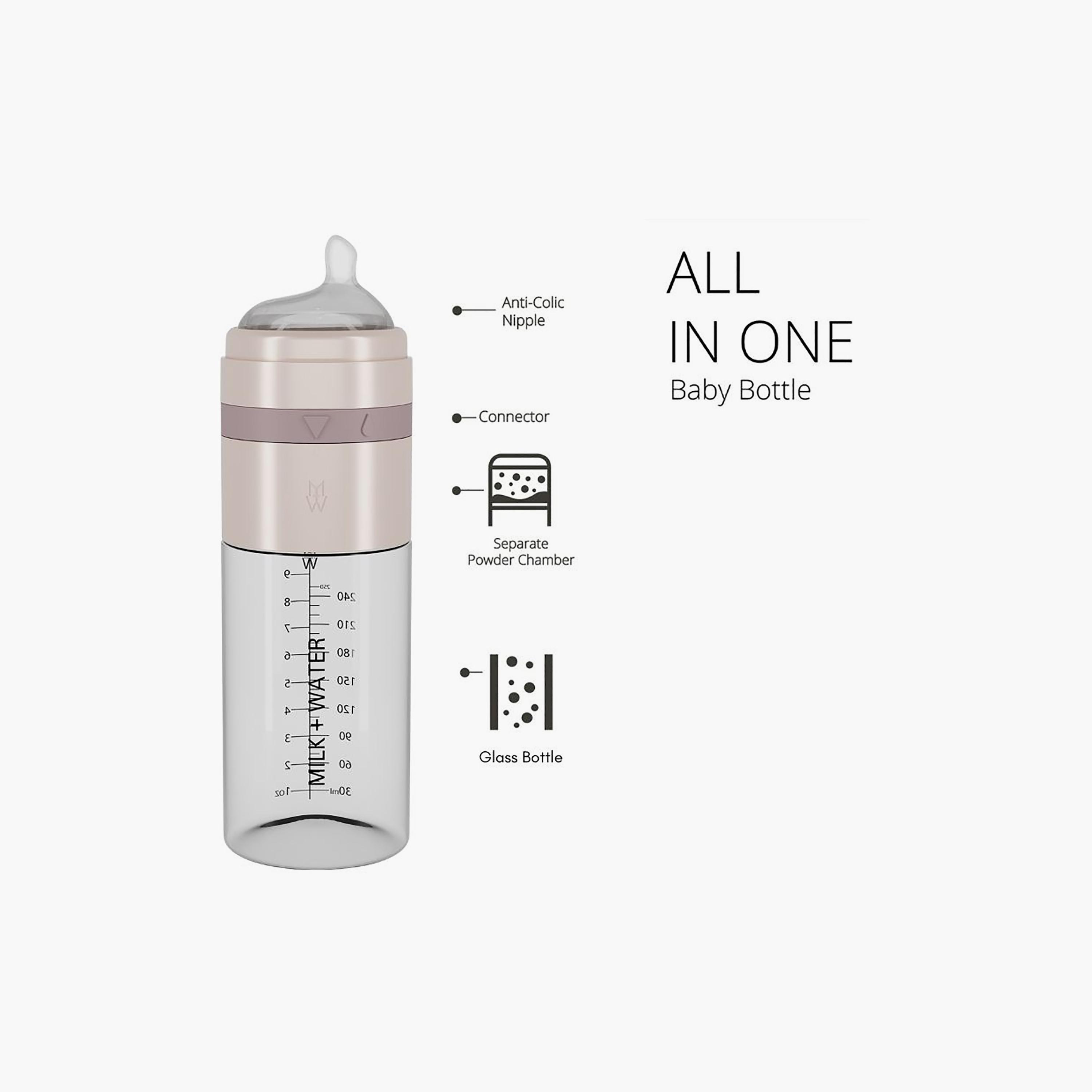Milk + Water All In One Glass Feeding Bottle - Fast Flow-baby-feeding-feedingbottles-bottlesandteats-image-3
