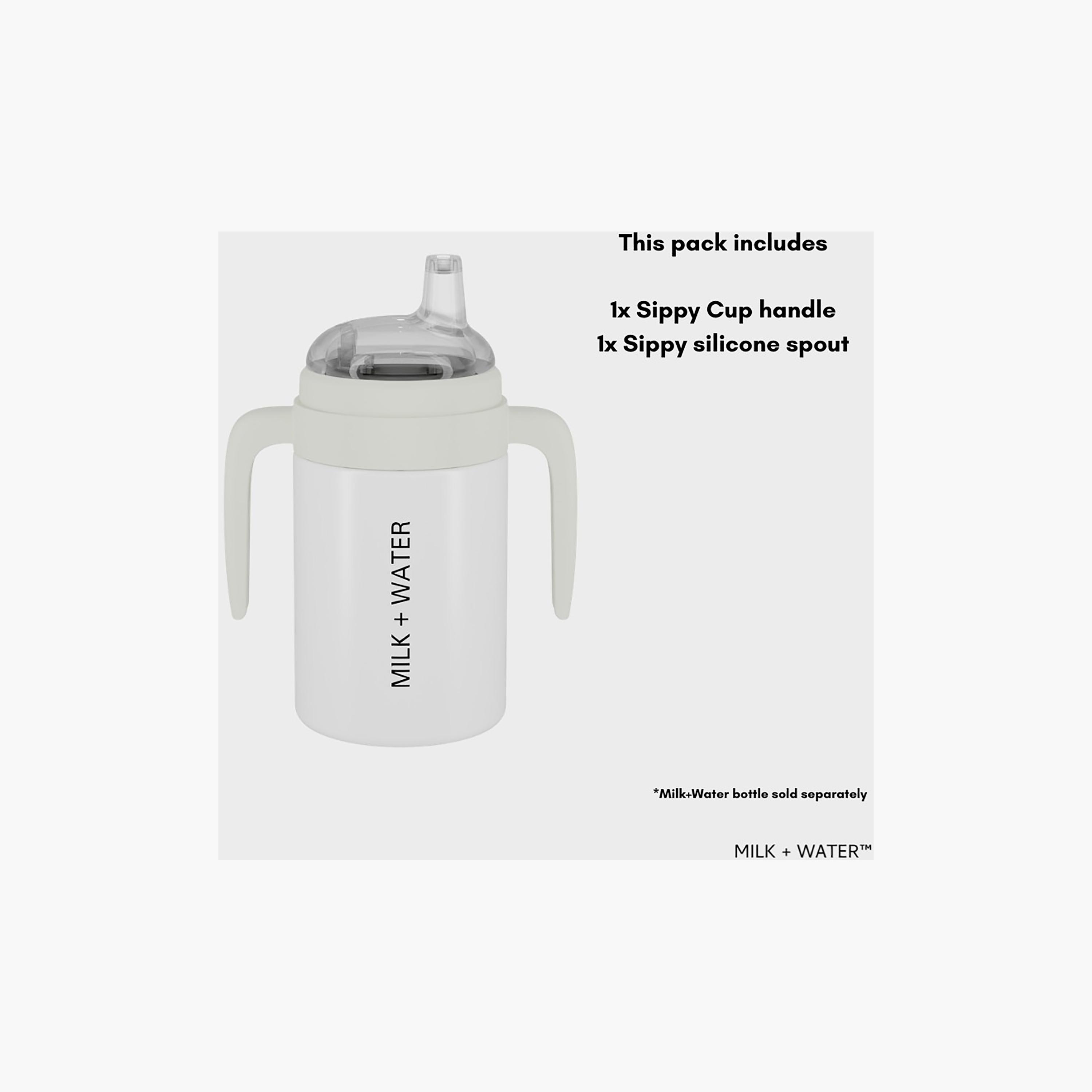 Milk + Water Sippy Cup Handle with Sippy Silicone Spout-baby-feeding-mealtimeessentials-image-3