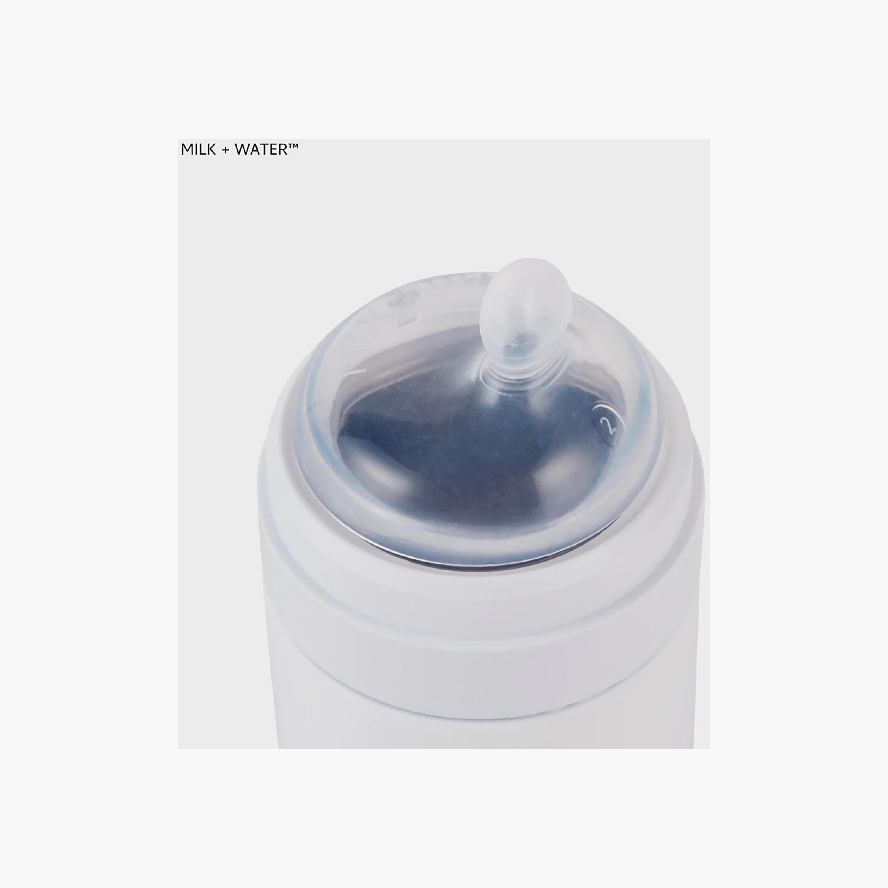 Milk + Water 2-Piece Soft Silicone Teats - Slow Flow-baby-feeding-feedingbottles-bottlesandteats-image-4