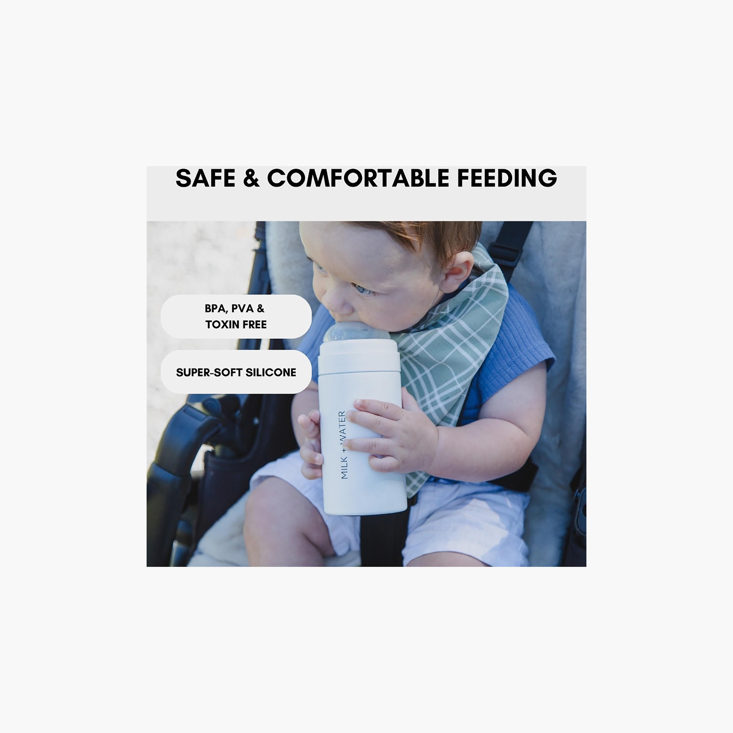 Milk + Water 2-Piece Soft Silicone Teats - Fast Flow-baby-feeding-feedingbottles-bottlesandteats-image-6