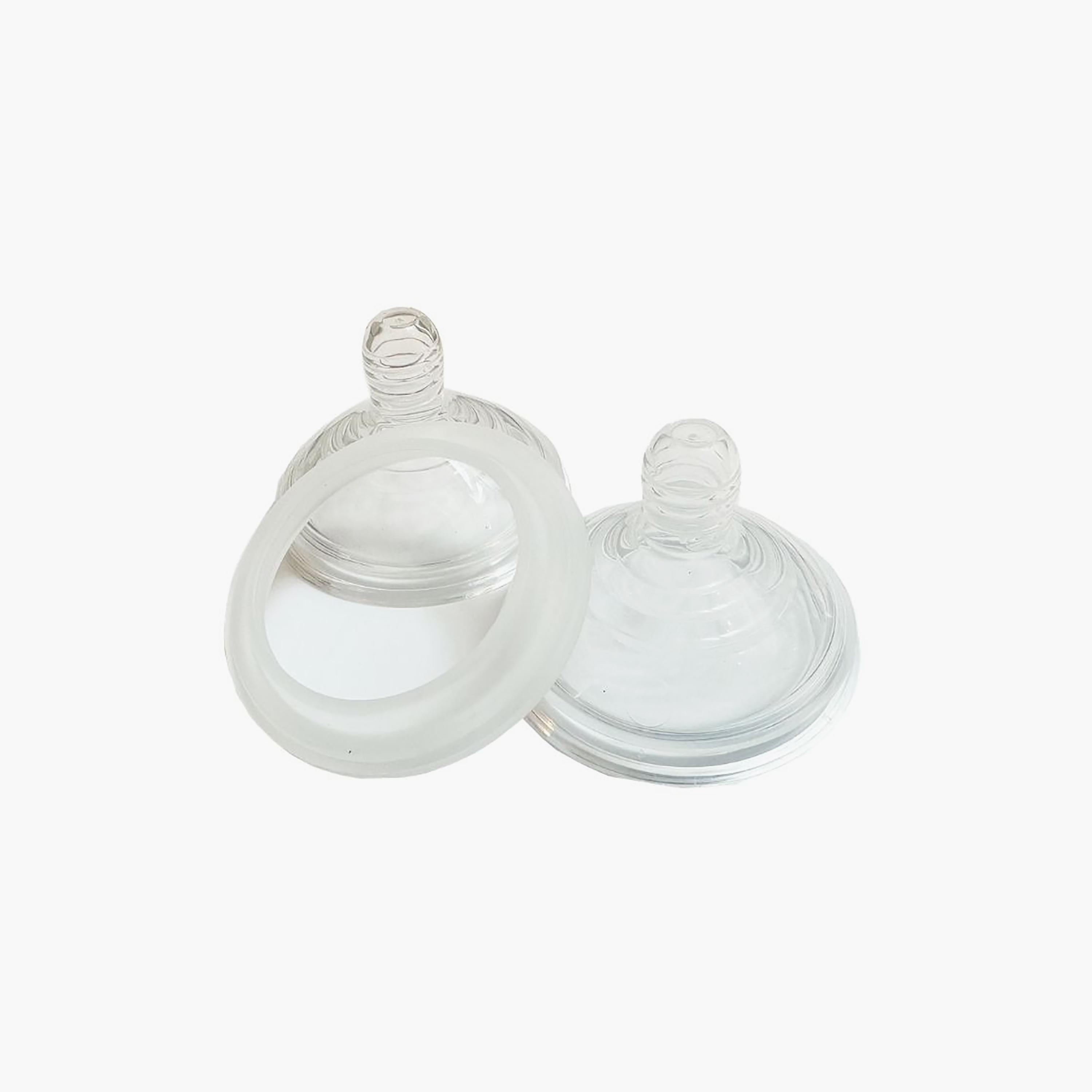 Milk + Water 2-Piece TT Style Teat with Adaptor - Medium Flow-baby-feeding-feedingbottles-bottlesandteats-image-1