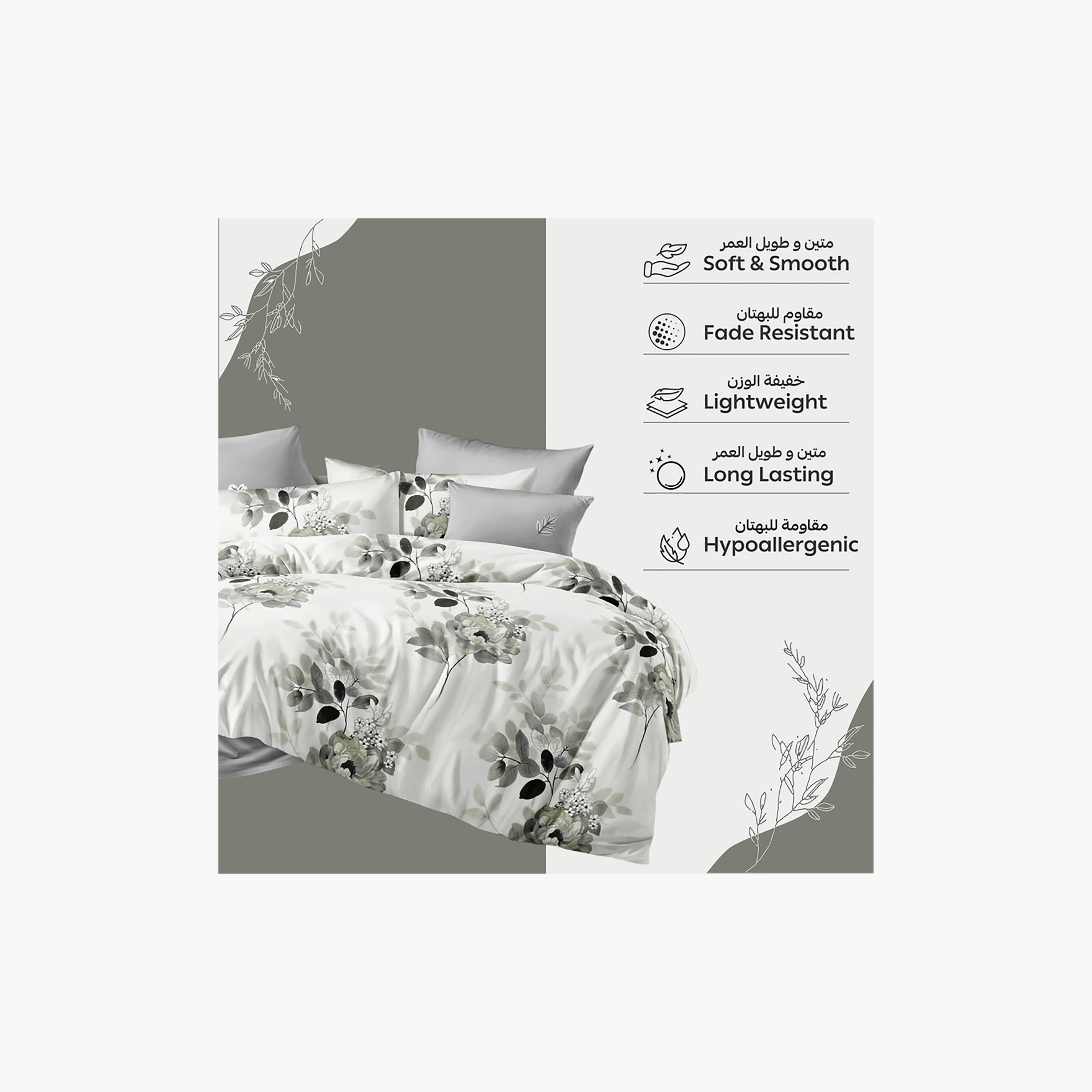 Donetella King Printed Hypoallergenic Breathable Duvet Cover Set - 220X240 Cm-household-bedding-duvetandcovers-duvetcovers-image-5
