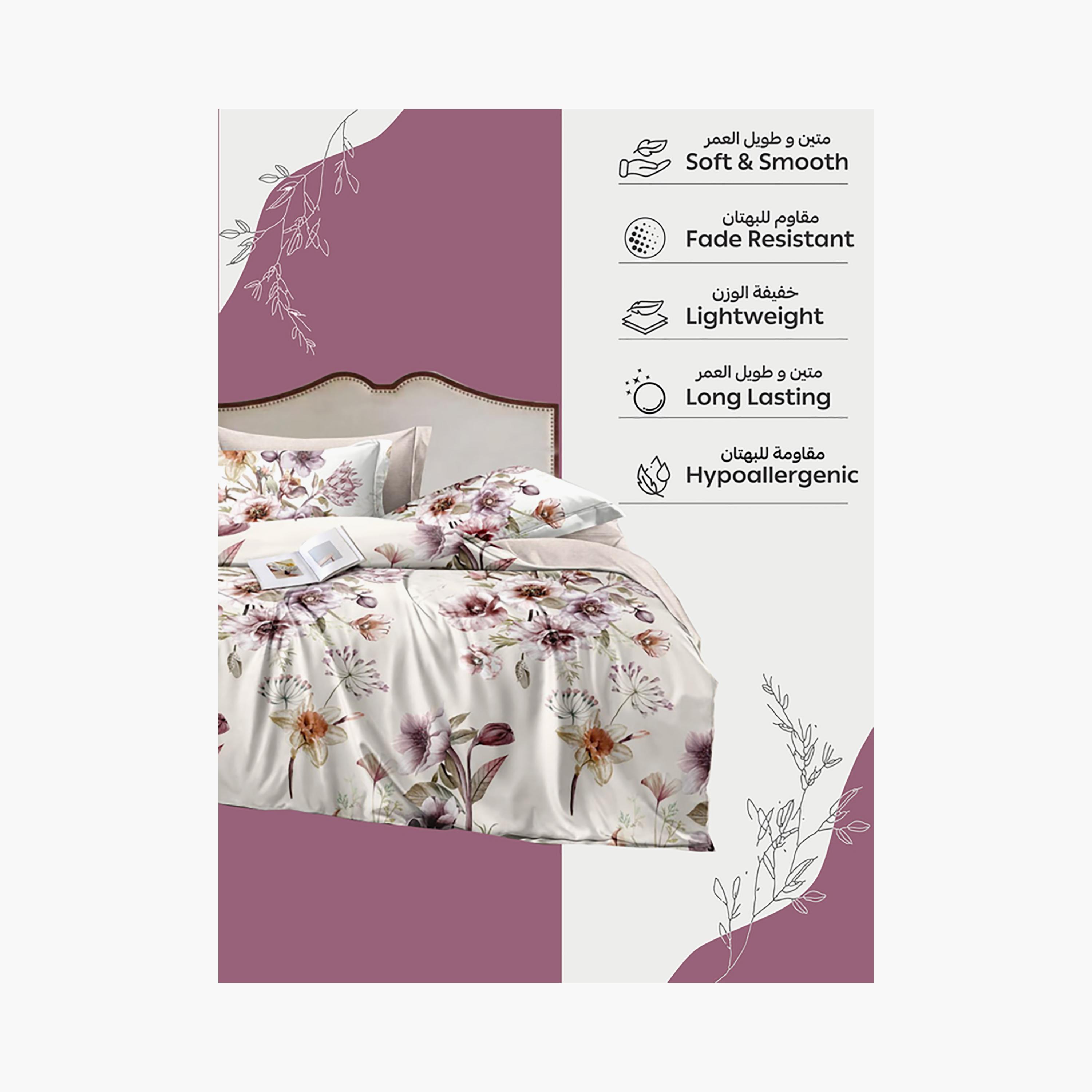 Donetella King Printed Hypoallergenic Breathable Duvet Cover Set - 220X240 Cm-household-bedding-duvetandcovers-duvetcovers-image-5