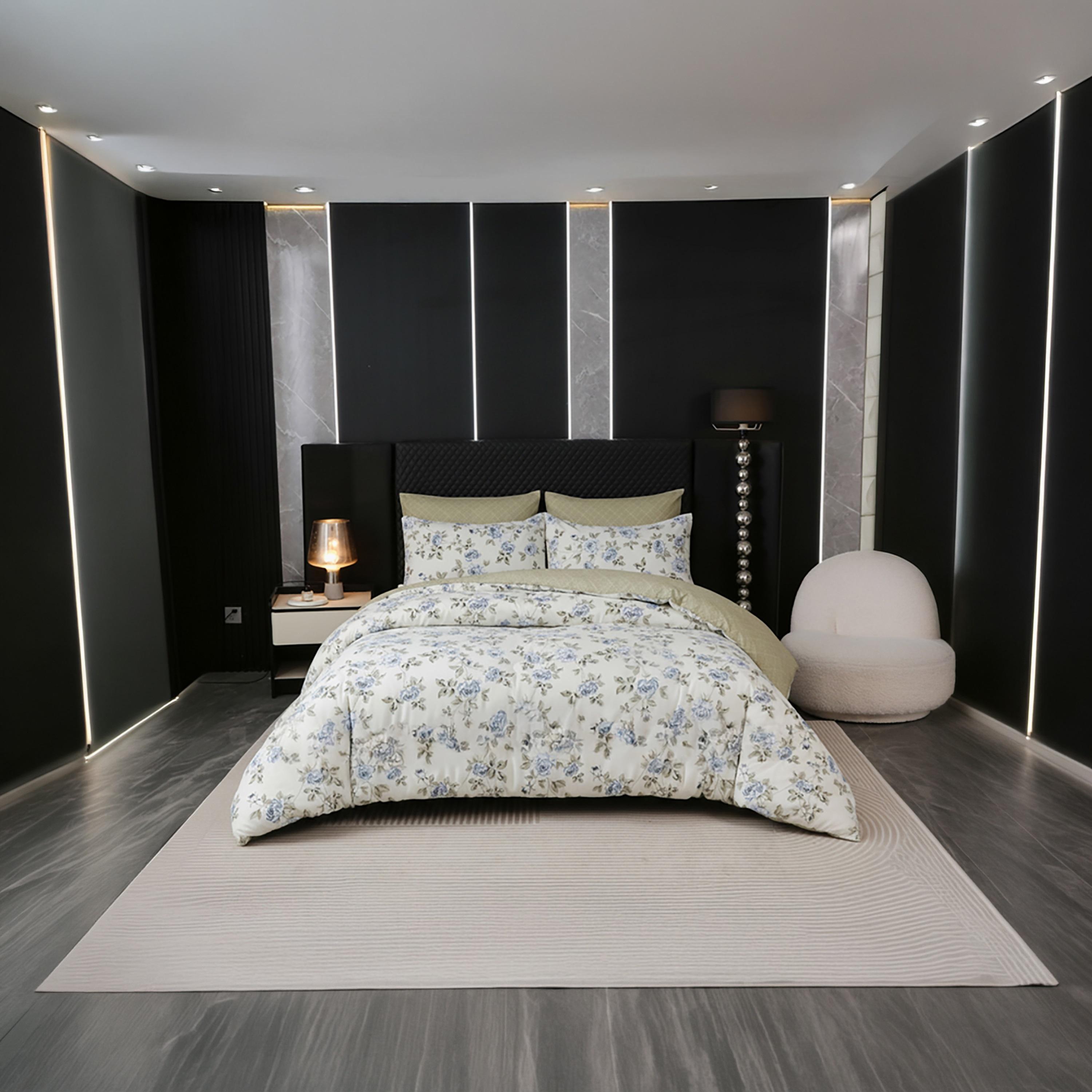 Donetella King Printed Hypoallergenic Breathable Duvet Cover Set - 220X240 Cm-household-bedding-duvetandcovers-duvetcovers-image-1