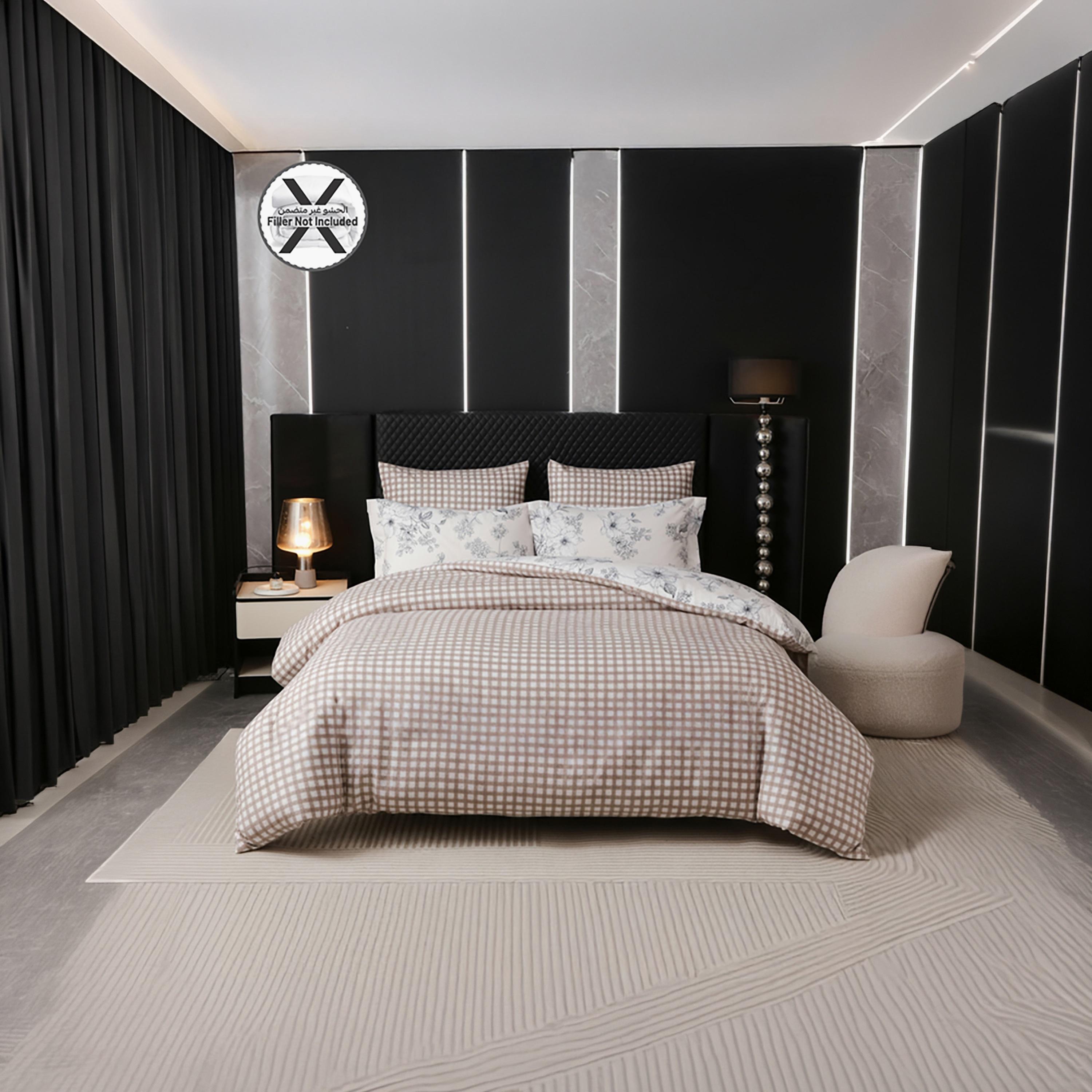 Donetella King Printed Hypoallergenic Breathable Duvet Cover Set - 220X240 Cm-household-bedding-duvetandcovers-duvetcovers-image-2