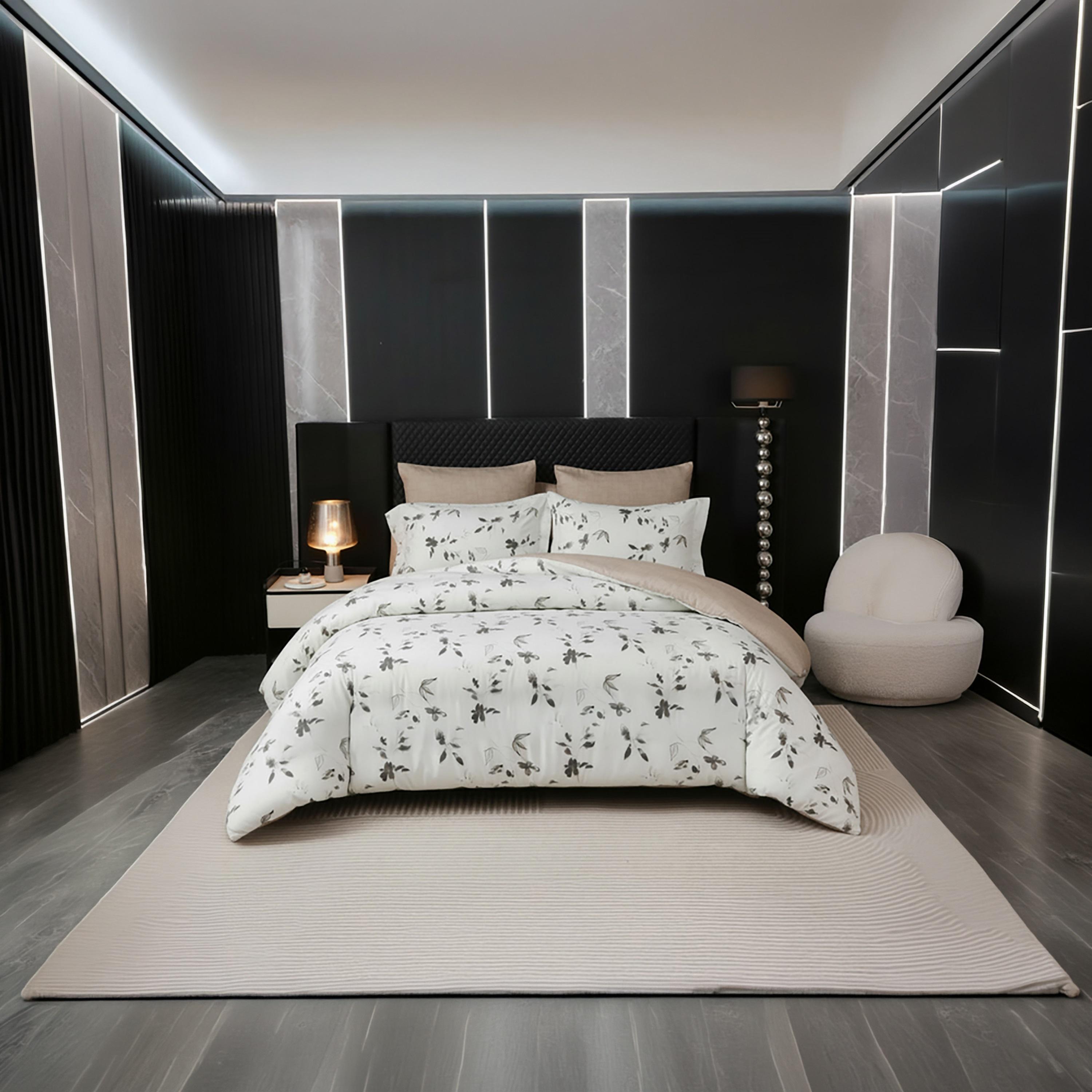 Donetella King Printed Hypoallergenic Breathable Duvet Cover Set - 220X240 Cm-household-bedding-duvetandcovers-duvetcovers-image-1