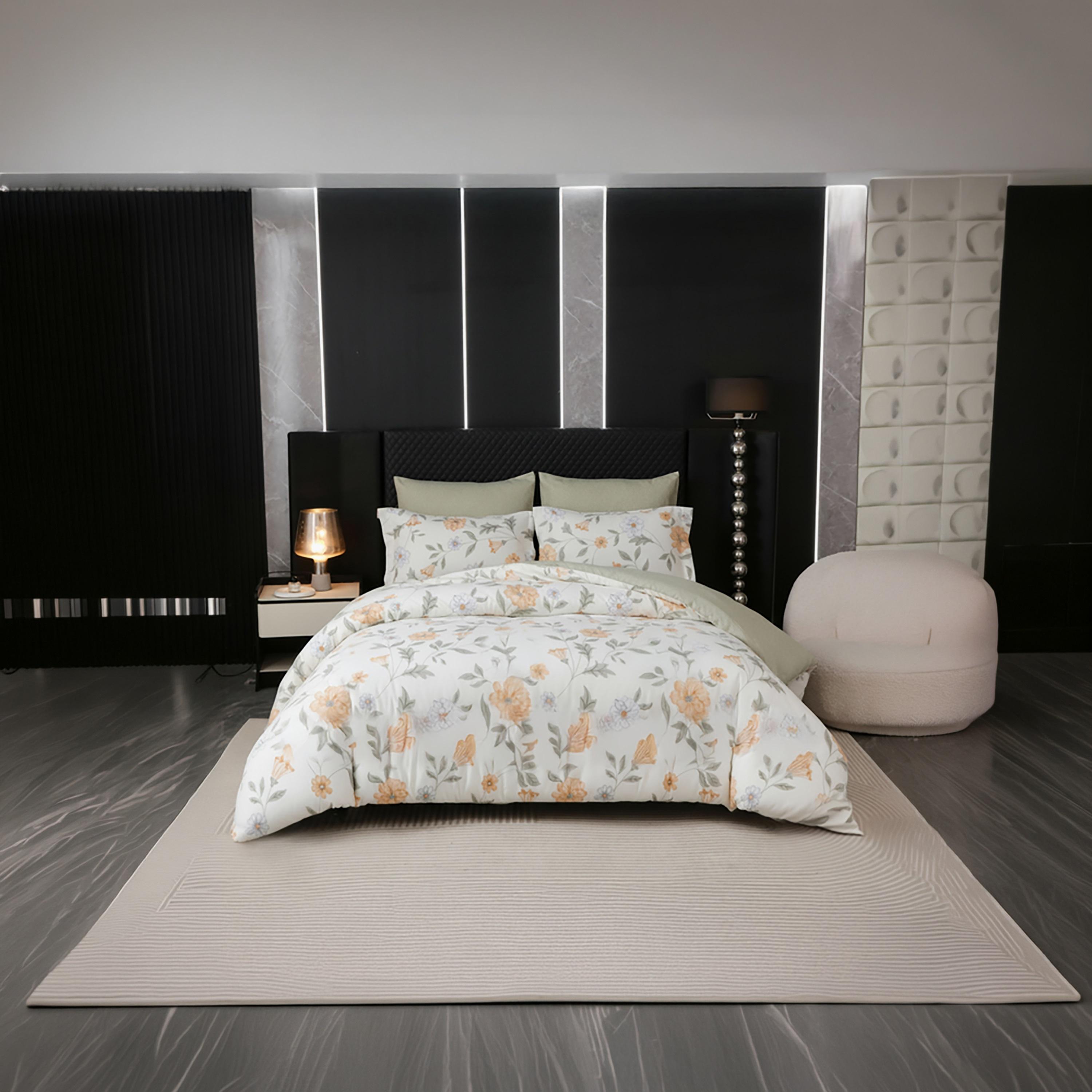 Donetella King Printed Hypoallergenic Breathable Duvet Cover Set - 220X240 Cm-household-bedding-duvetandcovers-duvetcovers-image-1