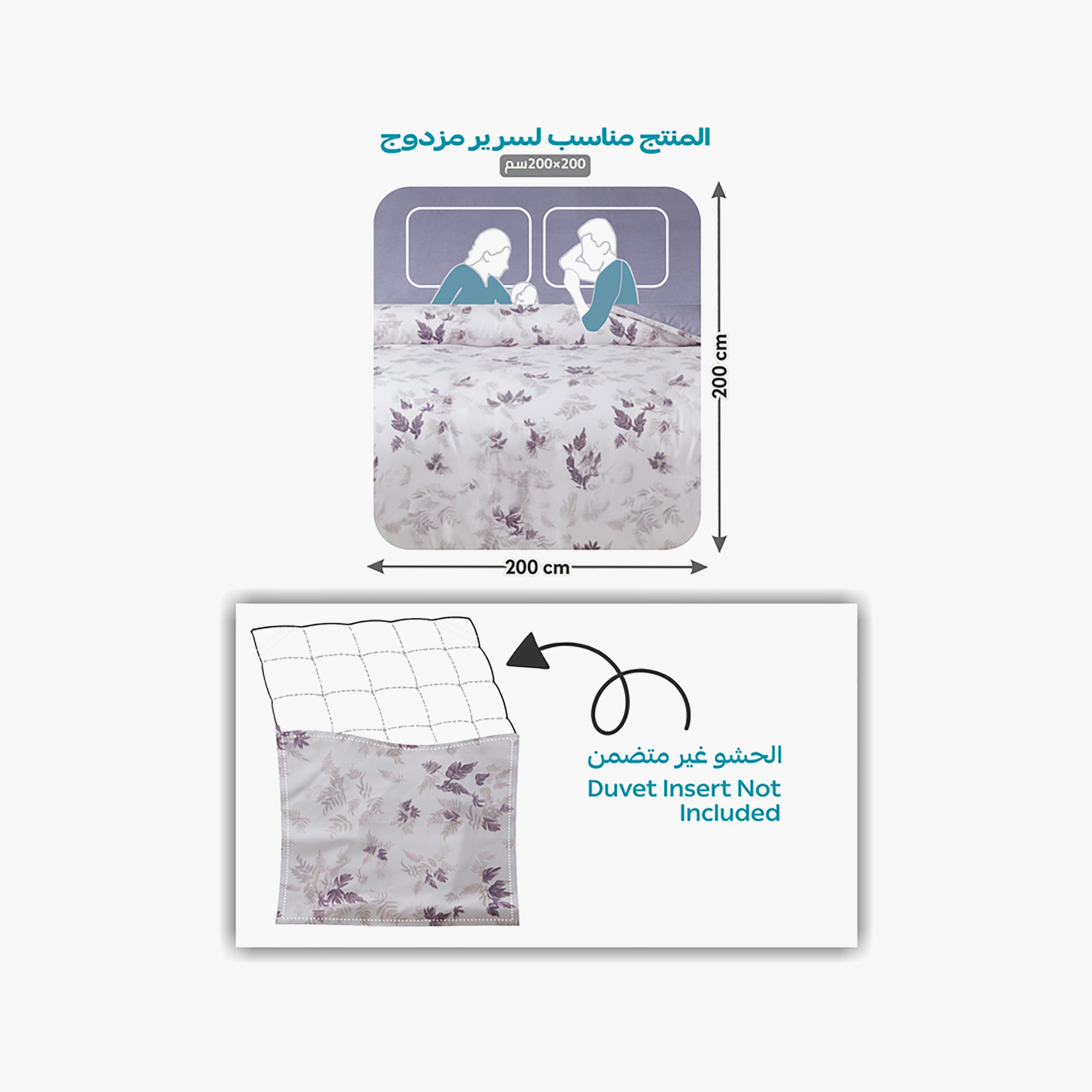 Donetella King Printed Hypoallergenic Breathable Duvet Cover Set - 220X240 Cm-household-bedding-duvetandcovers-duvetcovers-image-3