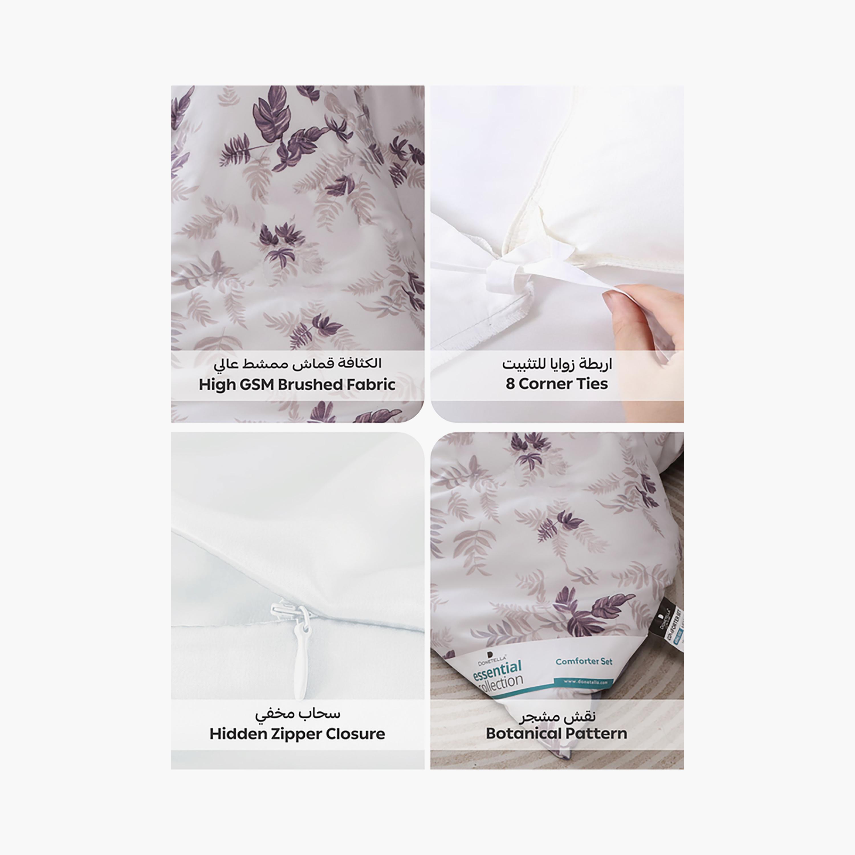 Donetella King Printed Hypoallergenic Breathable Duvet Cover Set - 220X240 Cm-household-bedding-duvetandcovers-duvetcovers-image-5