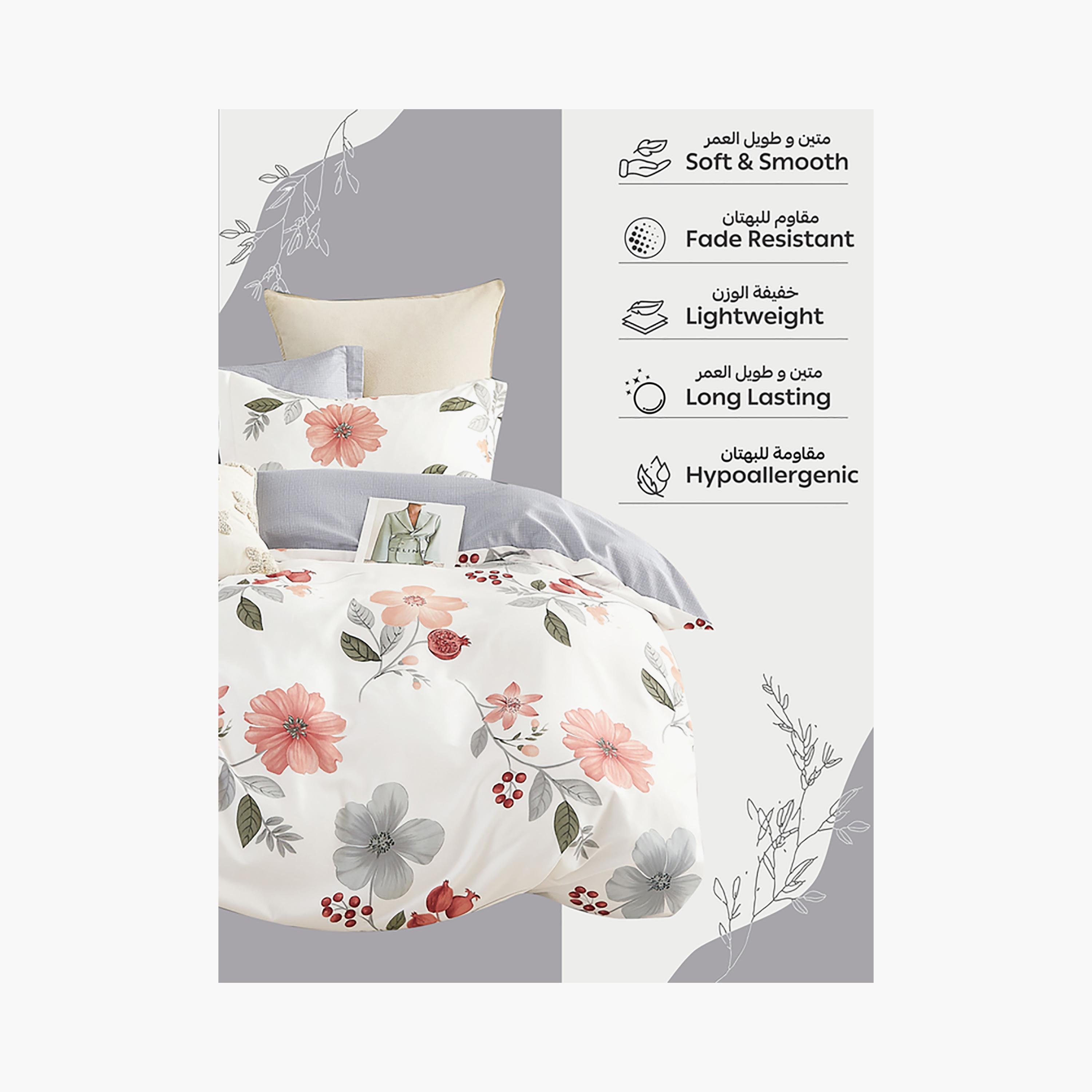 Donetella King Printed Hypoallergenic Breathable Duvet Cover Set - 220X240 Cm-household-bedding-duvetandcovers-duvetcovers-image-5