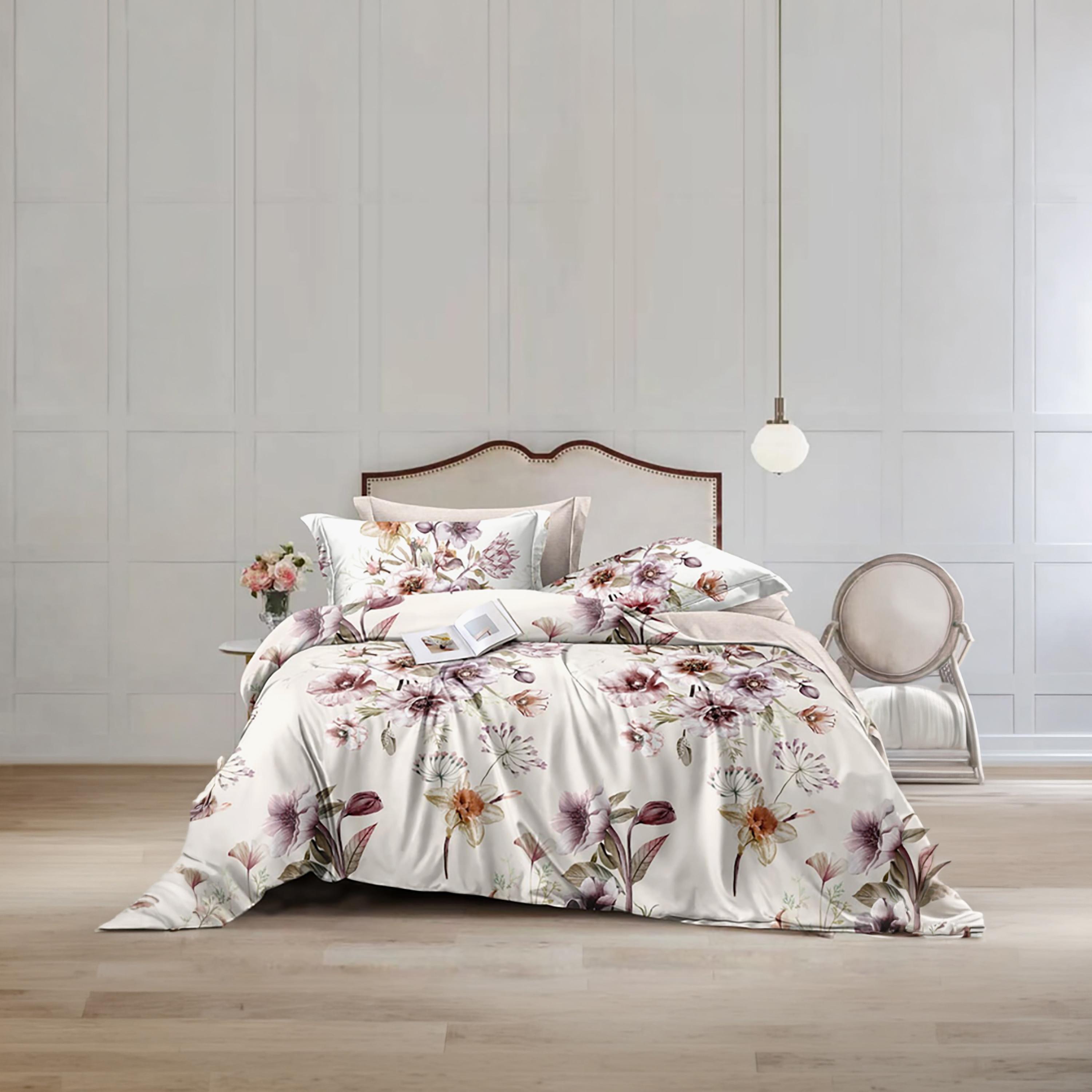 طقم غطاء لحاف دونيتيلا كوين مطبوع مضاد للحساسية عالي الجودة يدوم طويلاً - 200 × 230 سم-household-bedding-duvetandcovers-duvetcovers-image-1