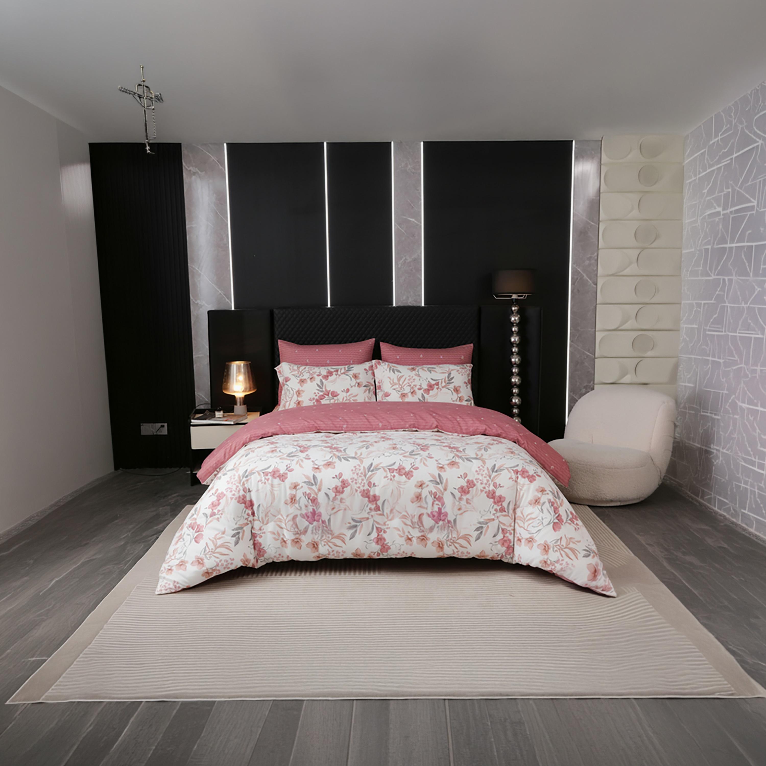 طقم غطاء لحاف دونيتيلا كوين مطبوع مضاد للحساسية عالي الجودة يدوم طويلاً - 200 × 230 سم-household-bedding-duvetandcovers-duvetcovers-image-1
