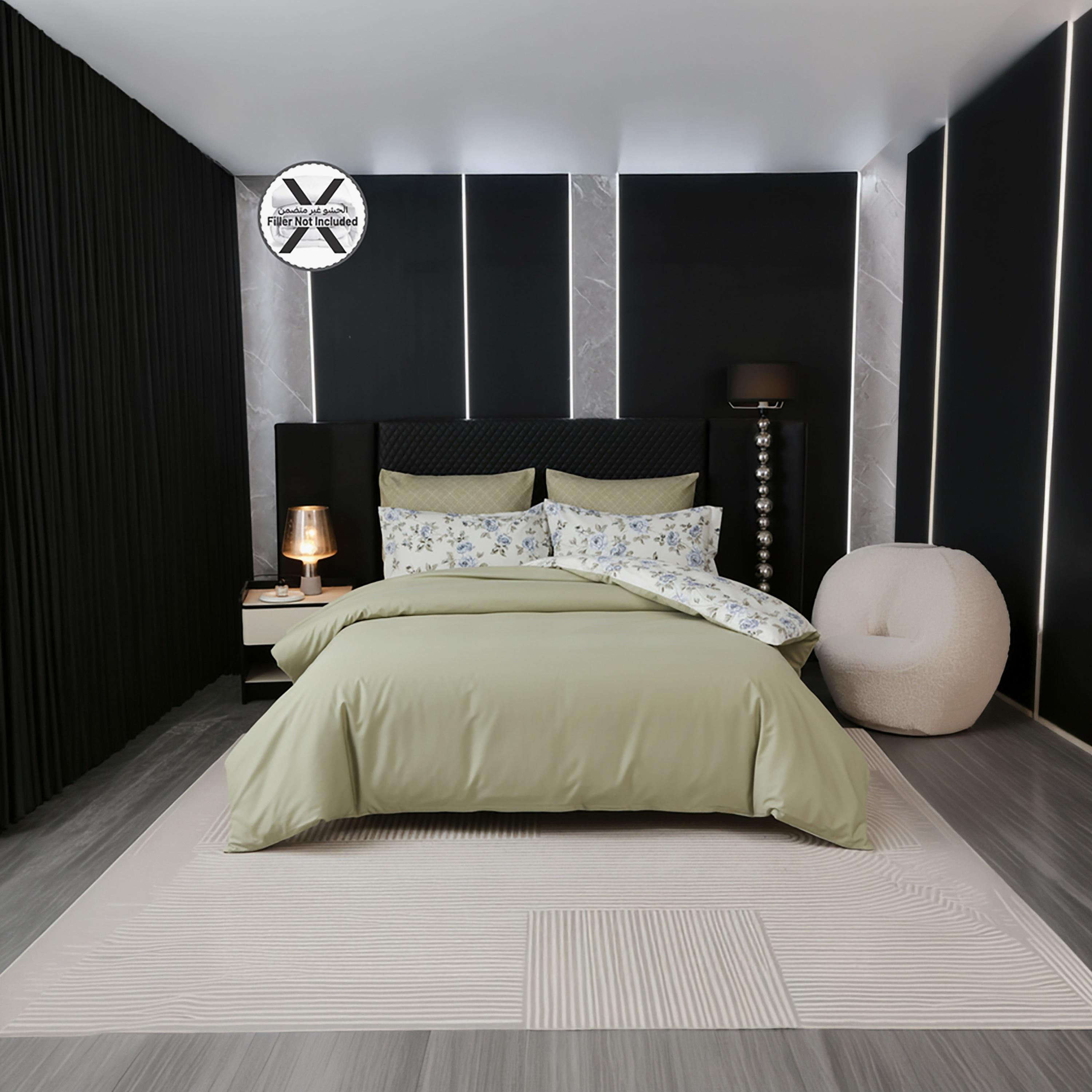 طقم غطاء لحاف دونيتيلا كوين مطبوع مضاد للحساسية عالي الجودة يدوم طويلاً - 200 × 230 سم-household-bedding-duvetandcovers-duvetcovers-image-2
