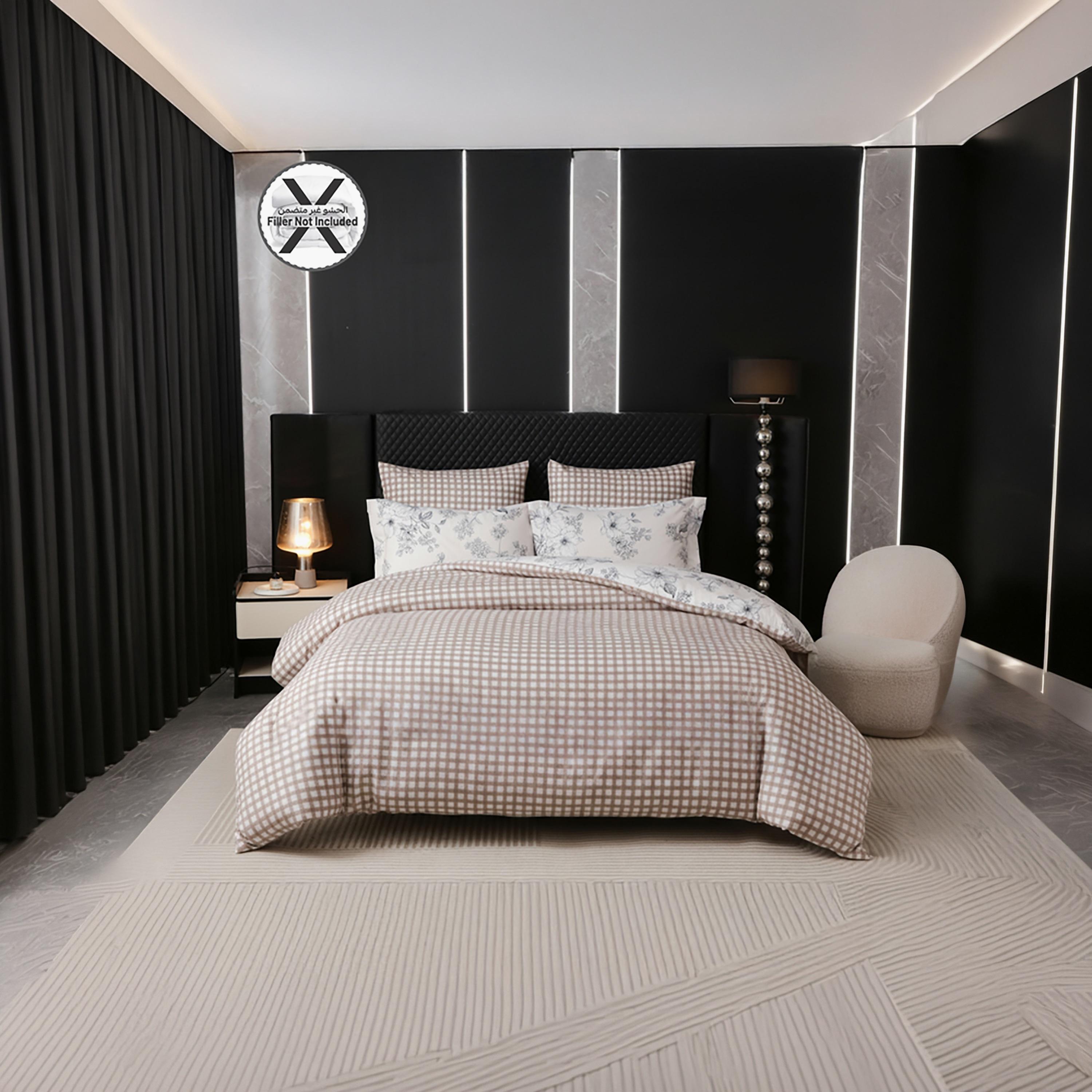 طقم غطاء لحاف دونيتيلا كوين مطبوع مضاد للحساسية عالي الجودة يدوم طويلاً - 200 × 230 سم-household-bedding-duvetandcovers-duvetcovers-image-2
