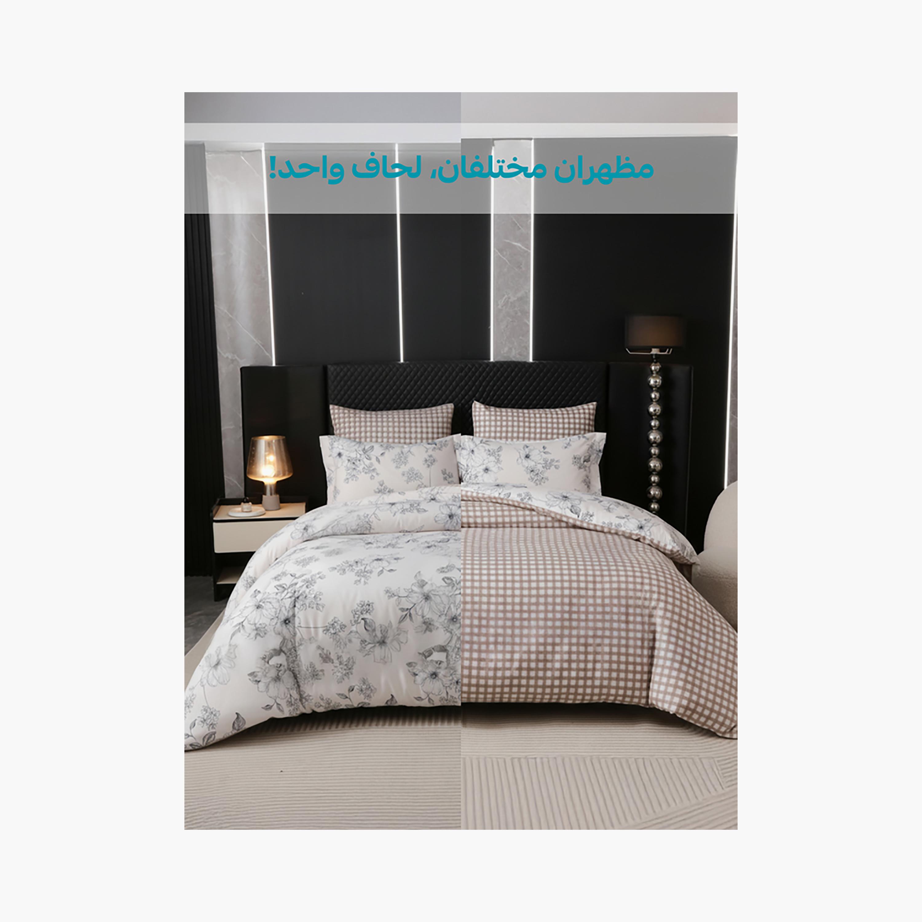 طقم غطاء لحاف دونيتيلا كوين مطبوع مضاد للحساسية عالي الجودة يدوم طويلاً - 200 × 230 سم-household-bedding-duvetandcovers-duvetcovers-image-6