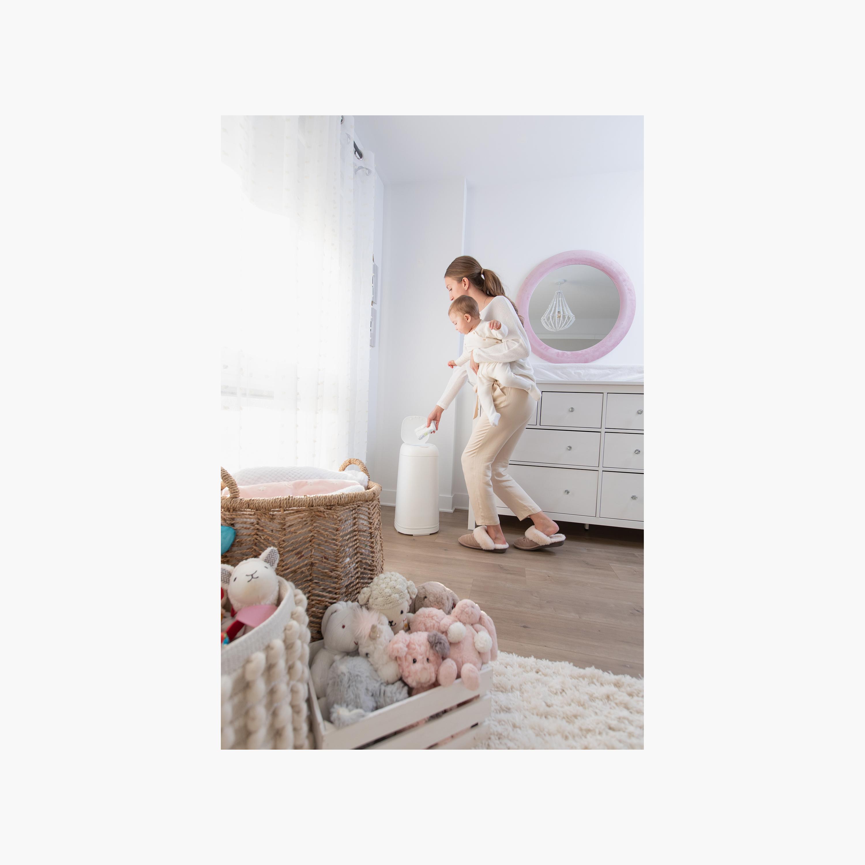 Angelcare 7-Pack Octagonal Refill Cassette with Diaper Bin Set-baby-diapering-binsandrefills-image-9