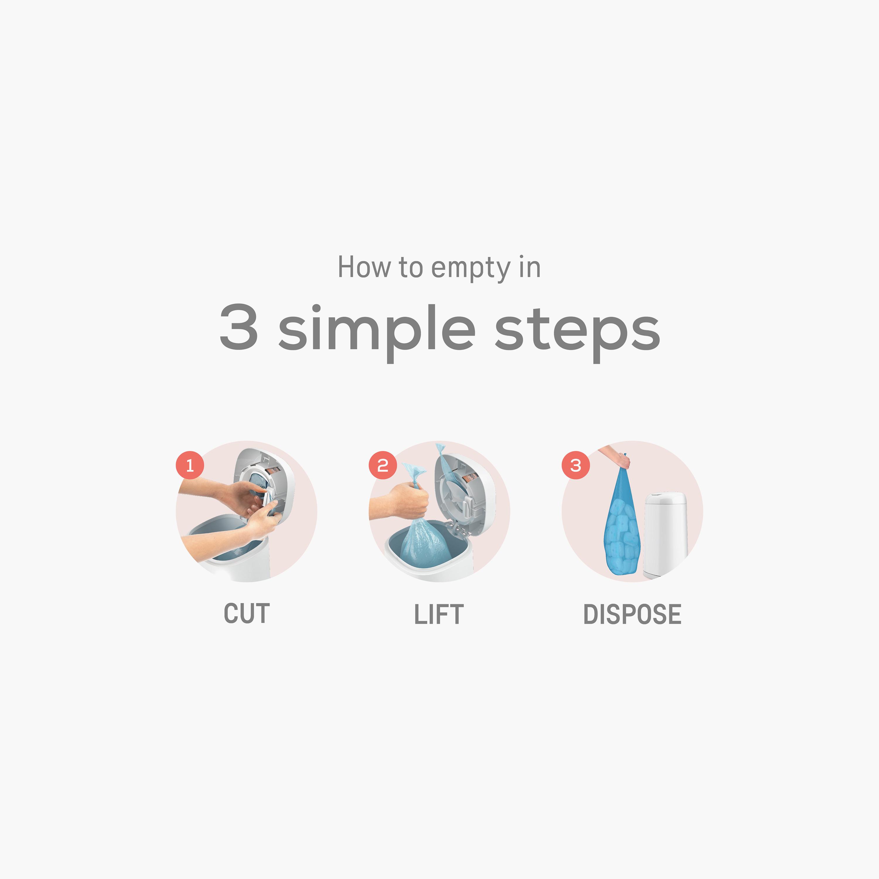 Angelcare Dress UP Nappy Disposable Bin-baby-diapering-binsandrefills-image-12