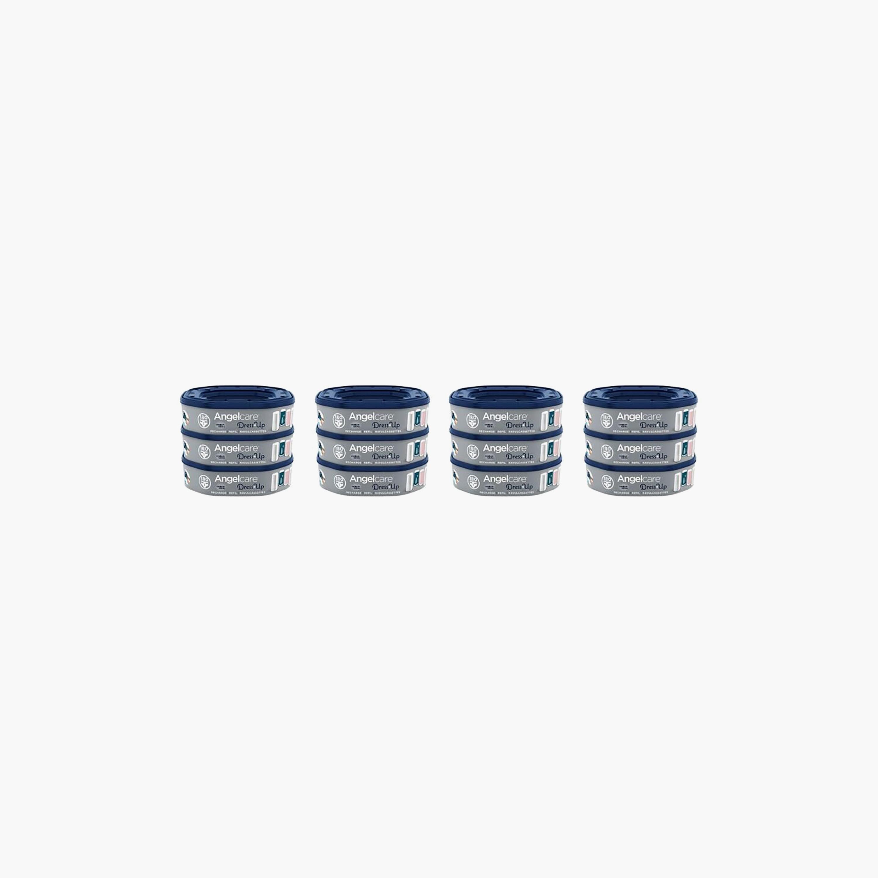 Angelcare 12-Pack Octagonal Refill Cassette Set-baby-diapering-binsandrefills-image-4