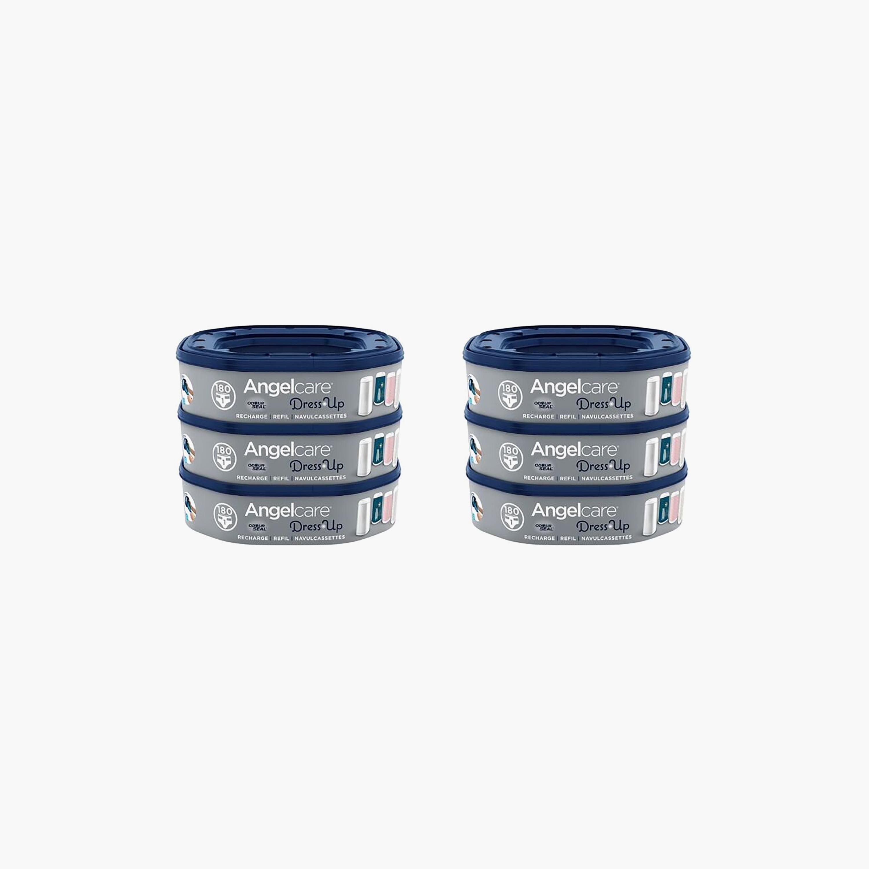 Angelcare 6-Pack Octagonal Refill Cassette Set-baby-diapering-binsandrefills-image-4