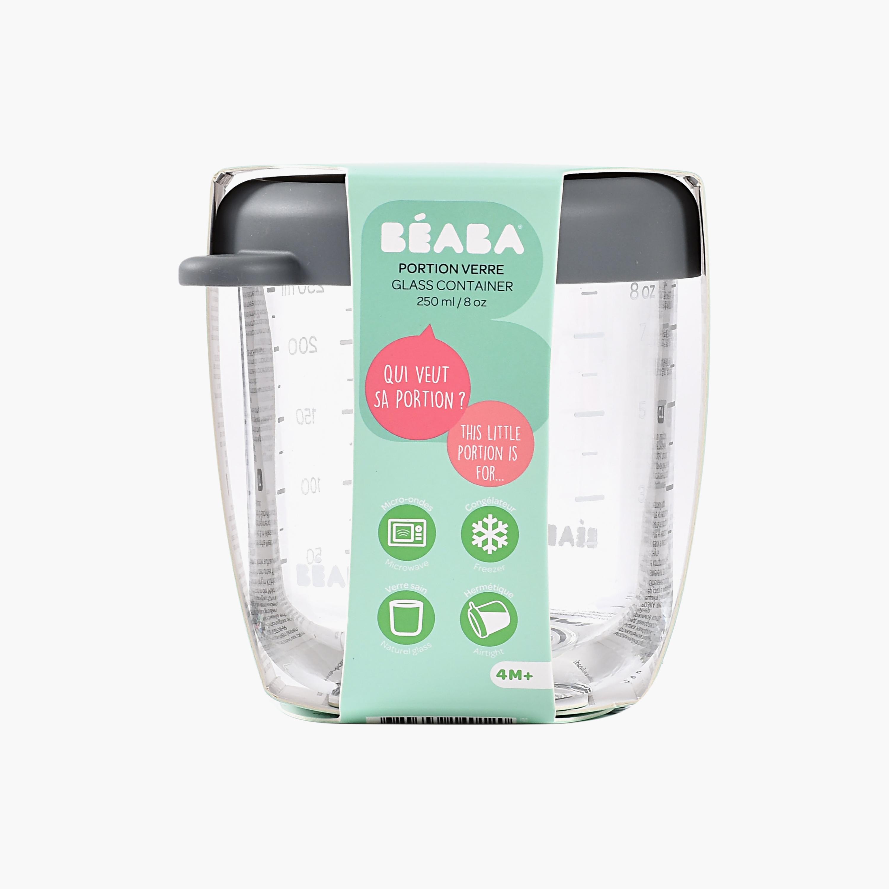 Beaba Glass Storage Container - 250 ml-baby-feeding-accessories-image-6