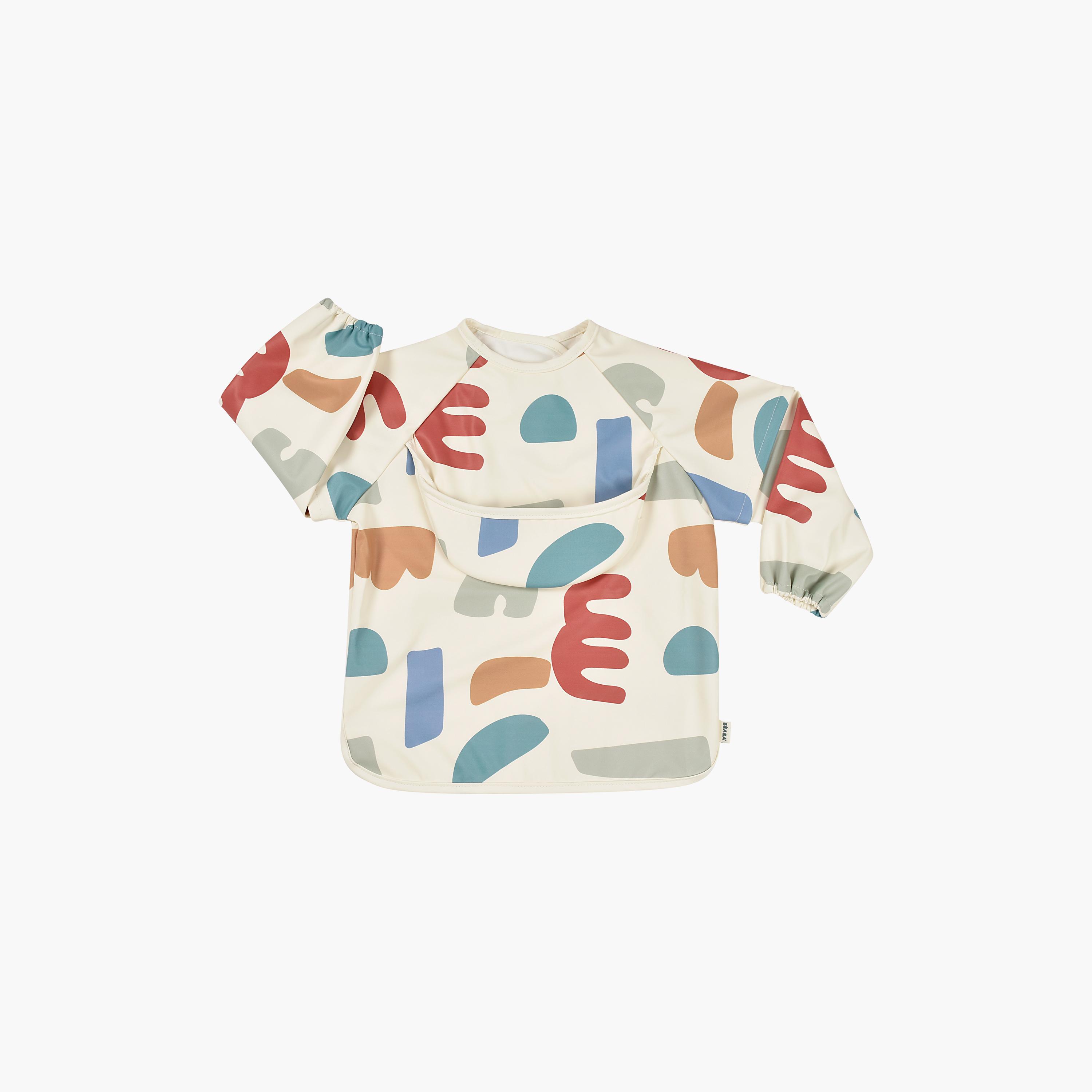 مريلة أطفال 2 في 1 بأكمام قابلة للإزالة من بيابا-baby-feeding-bibs-image-6