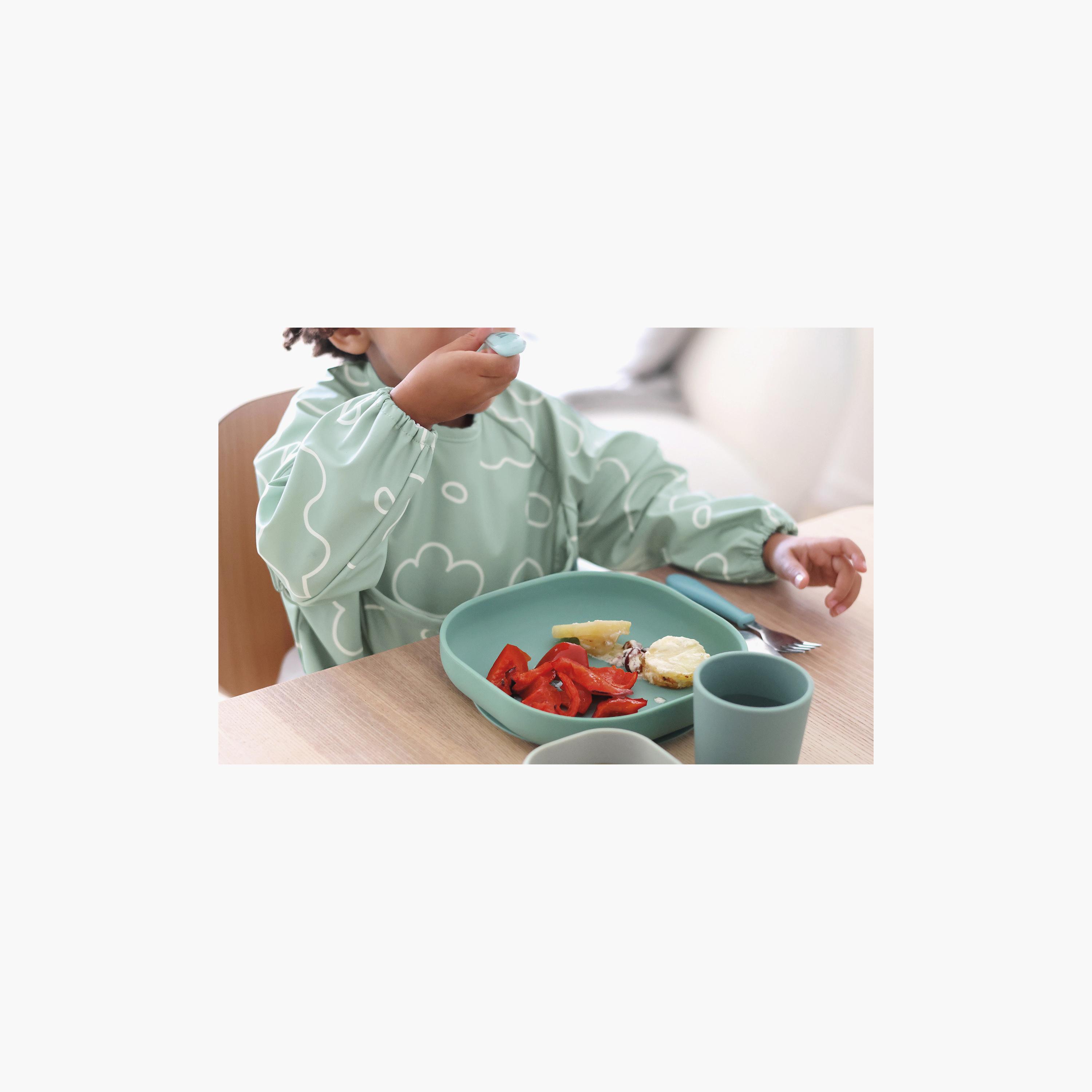 مريلة أطفال 2 في 1 بأكمام قابلة للإزالة من بيابا-baby-feeding-bibs-image-12