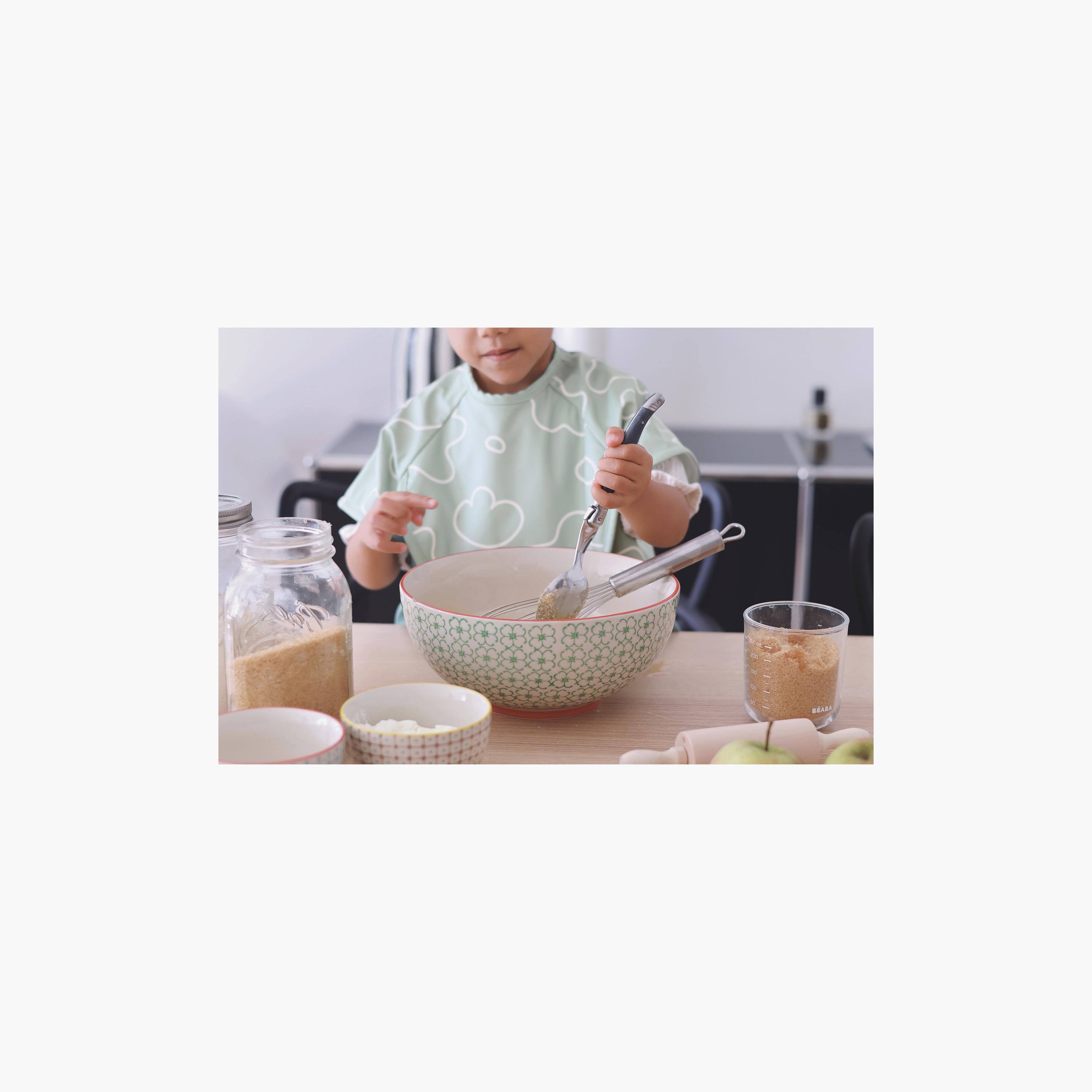 مريلة أطفال 2 في 1 بأكمام قابلة للإزالة من بيابا-baby-feeding-bibs-image-3
