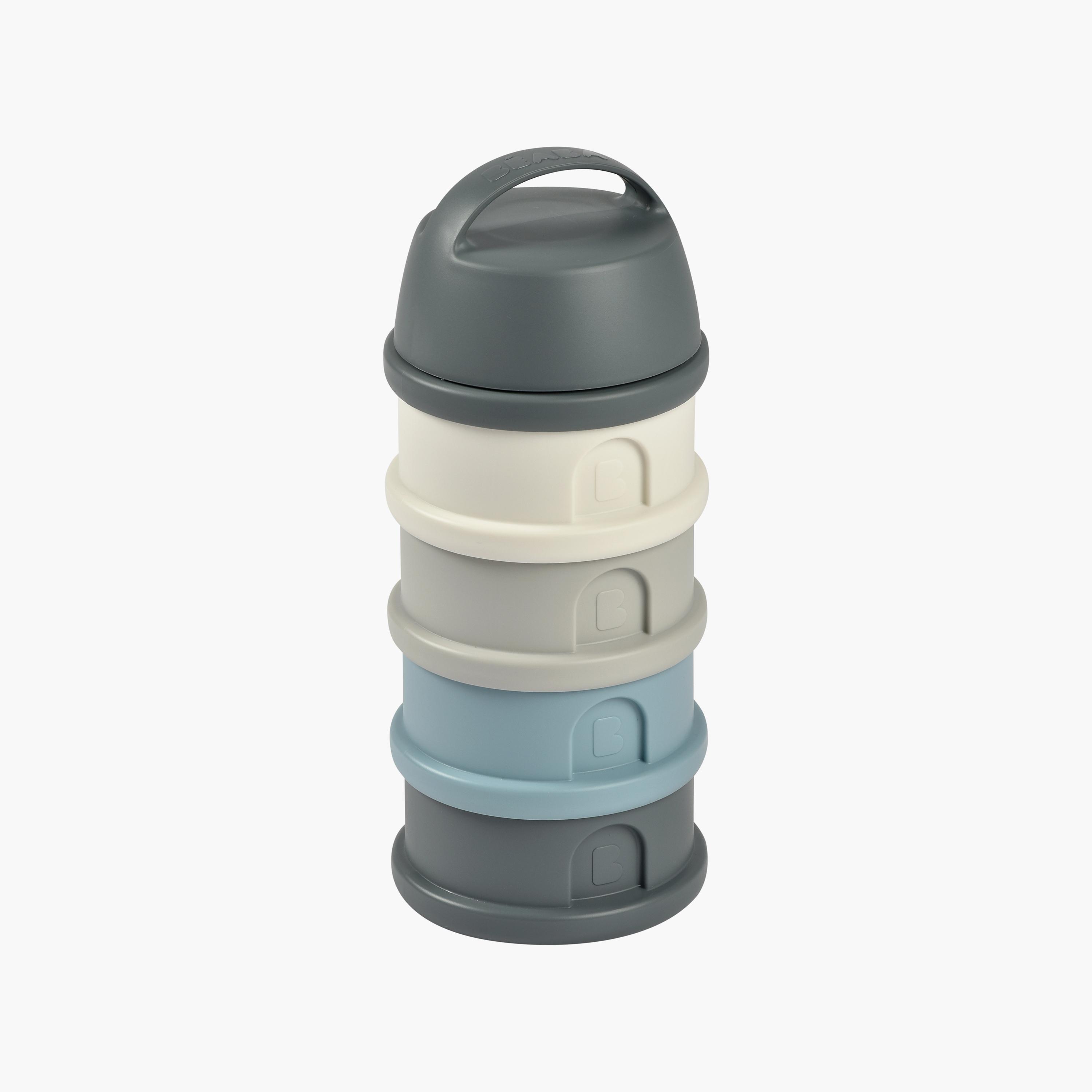 طقم علب تخزين الحليب مقسمة وقابلة للرص مع مقبض وفوهة صب - 4 قطع من بيابا-baby-feeding-mealtimeessentials-image-3