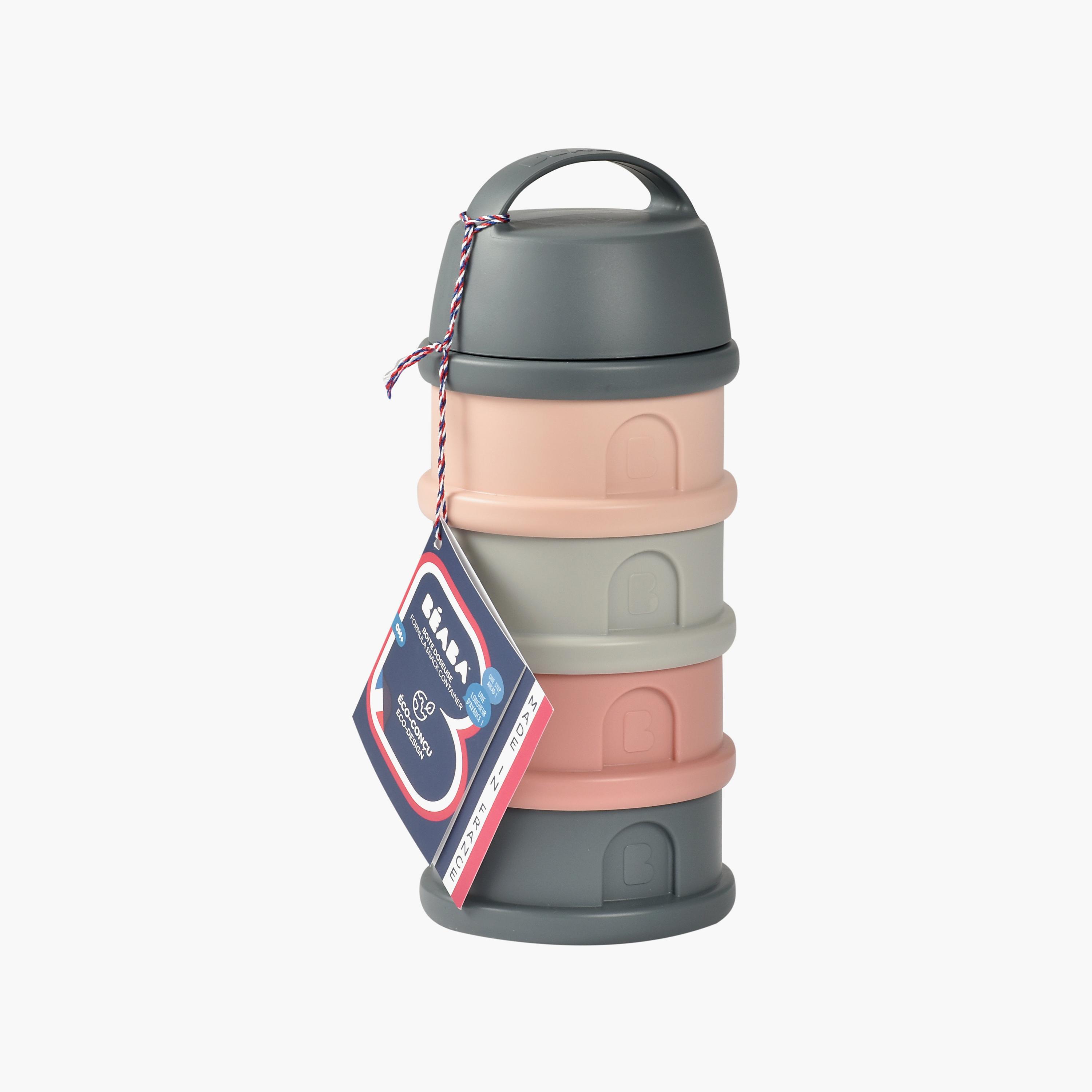 طقم علب تخزين الحليب مقسمة وقابلة للرص مع مقبض وفوهة صب - 4 قطع من بيابا-baby-feeding-mealtimeessentials-image-8
