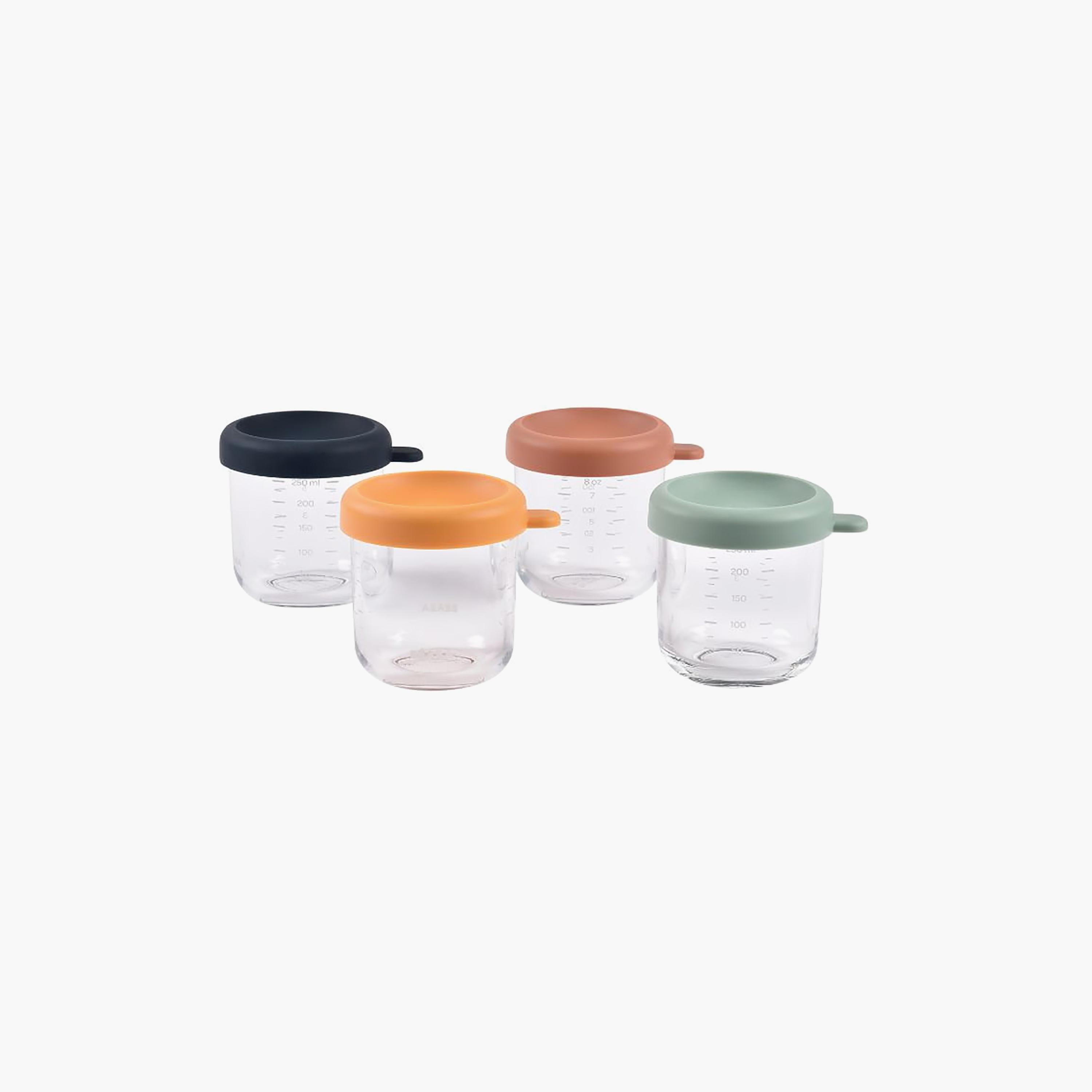 Beaba 6-Piece Glass Conservative Containers - 250 ml-baby-feeding-mealtimeessentials-image-3