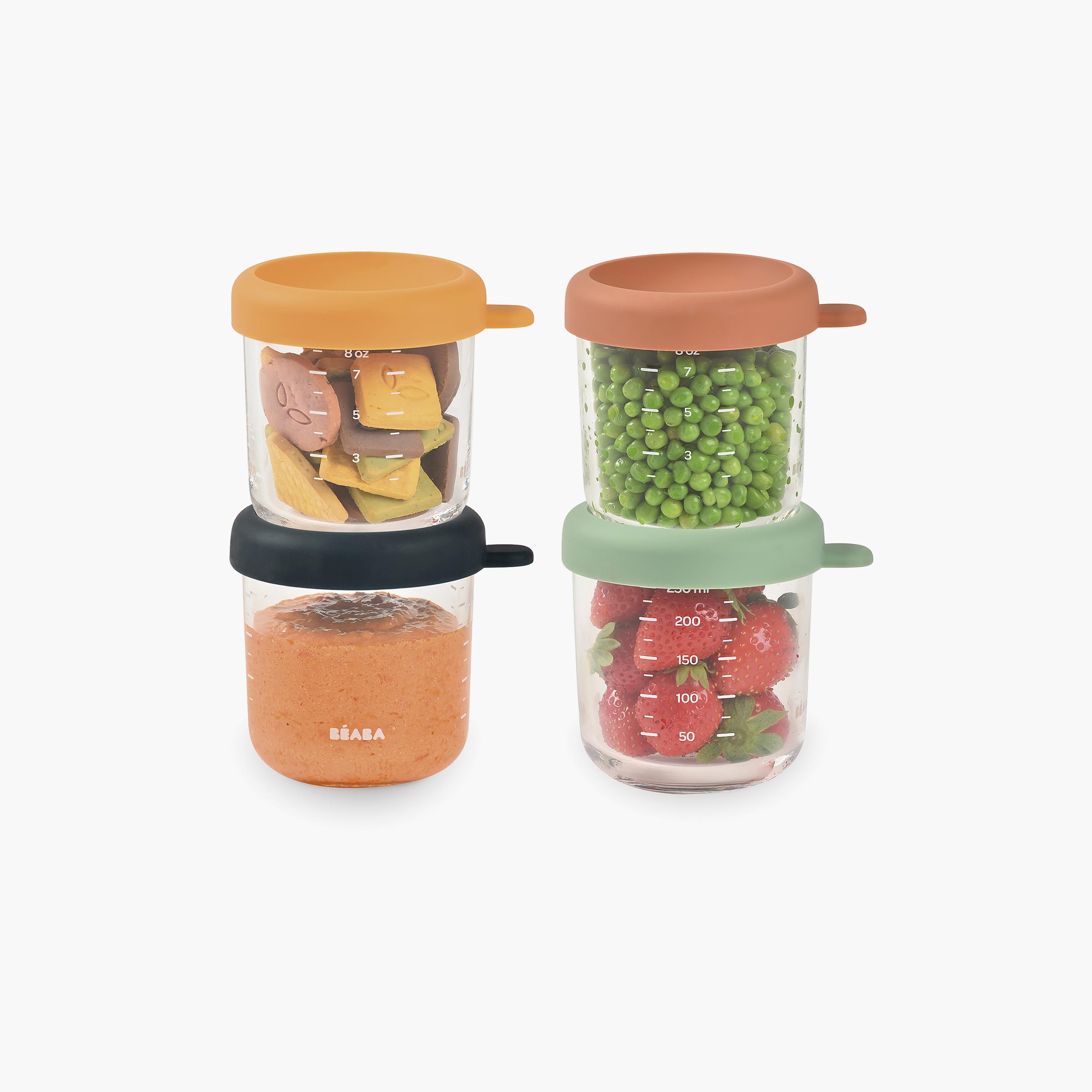 Beaba 6-Piece Glass Conservative Containers - 250 ml-baby-feeding-mealtimeessentials-image-4