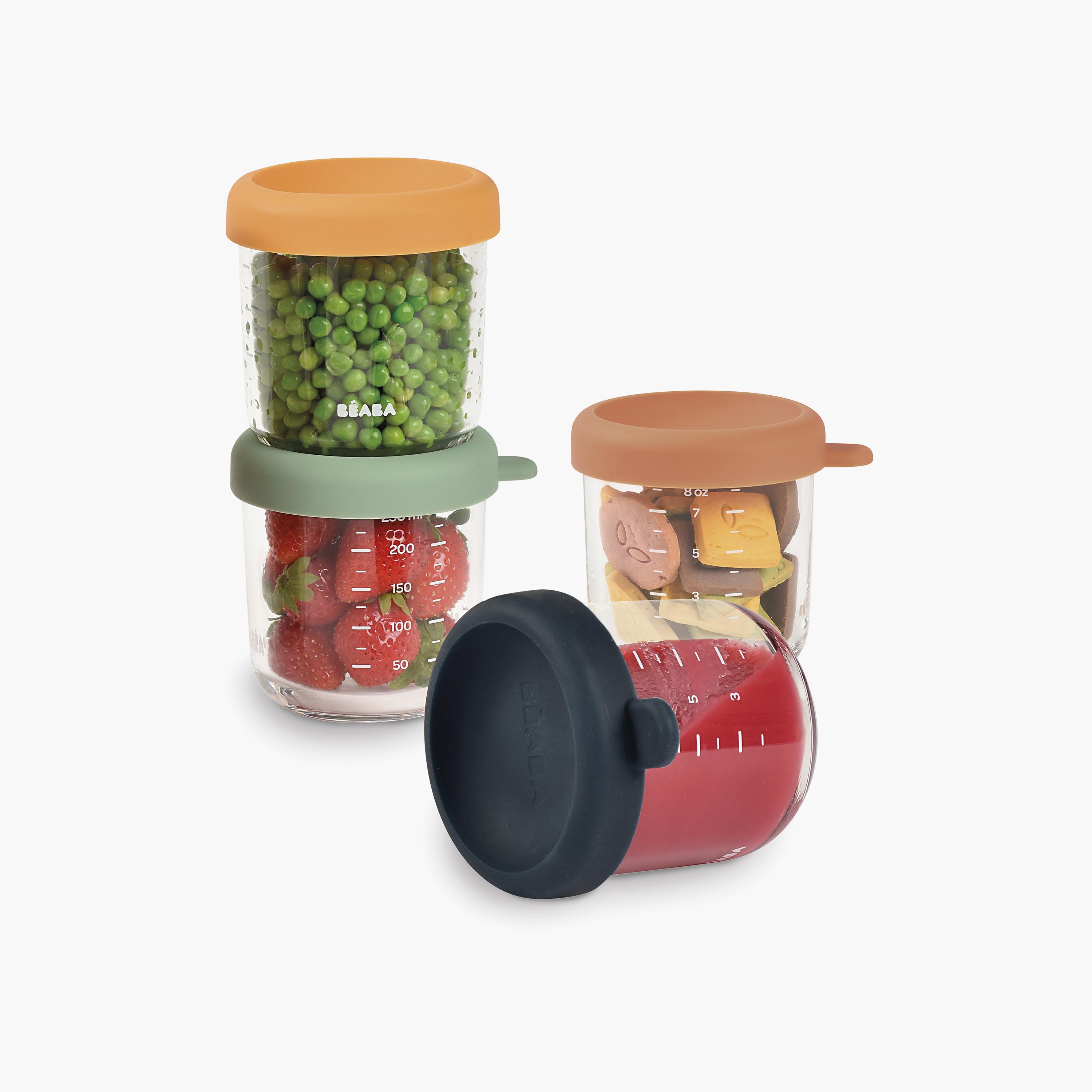 Beaba 6-Piece Glass Conservative Containers - 250 ml-baby-feeding-mealtimeessentials-image-5