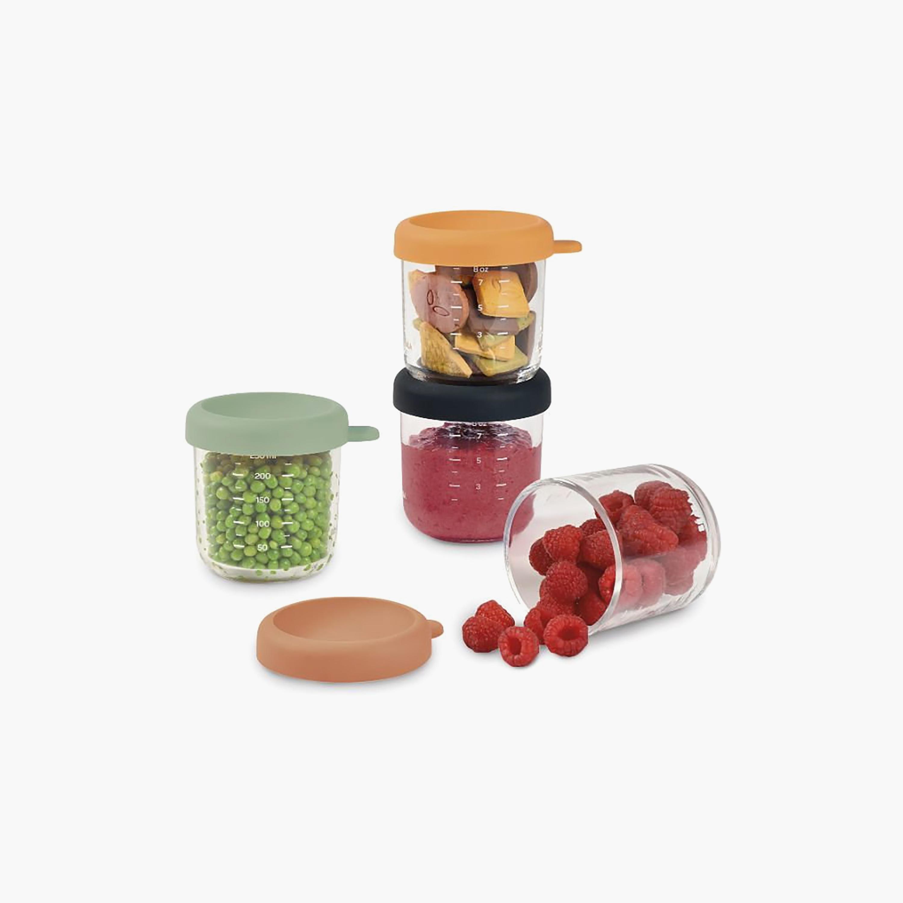 Beaba 6-Piece Glass Conservative Containers - 250 ml-baby-feeding-mealtimeessentials-image-6
