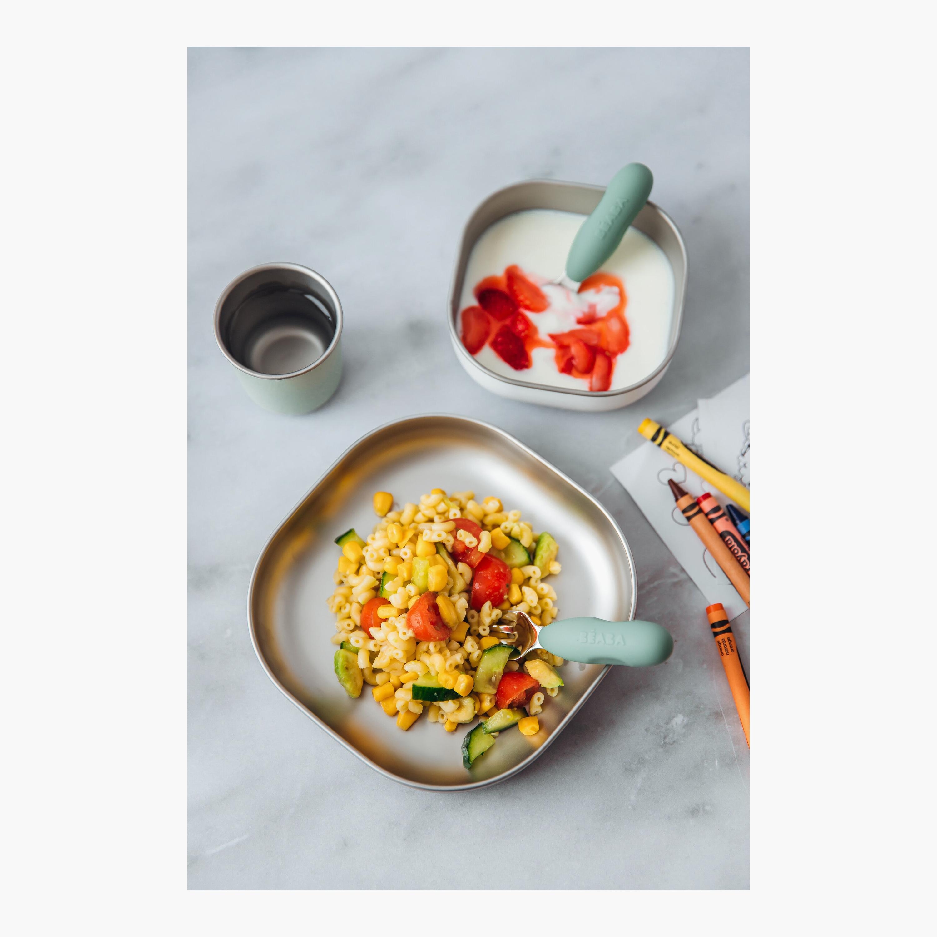 طقم وجبات للأطفال من الستانلس ستيل من بيابا-baby-feeding-mealtimeessentials-image-10