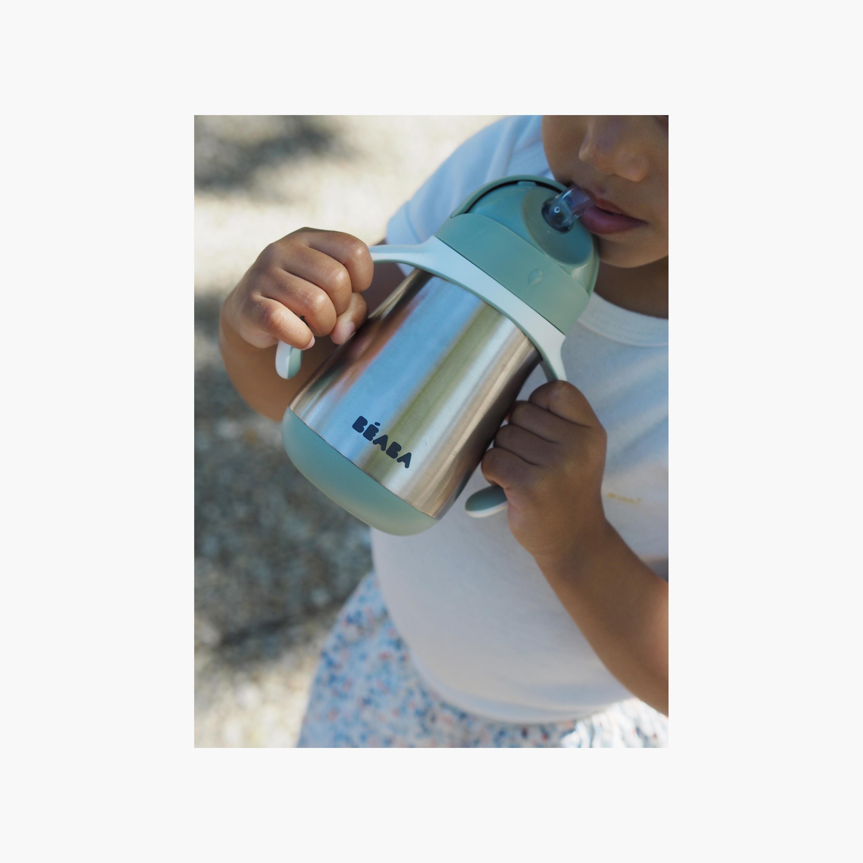 كوب ماء من الستانلس ستيل مع ماصة ومقبض من بيابا - 250 مل-baby-feeding-mealtimeessentials-image-10
