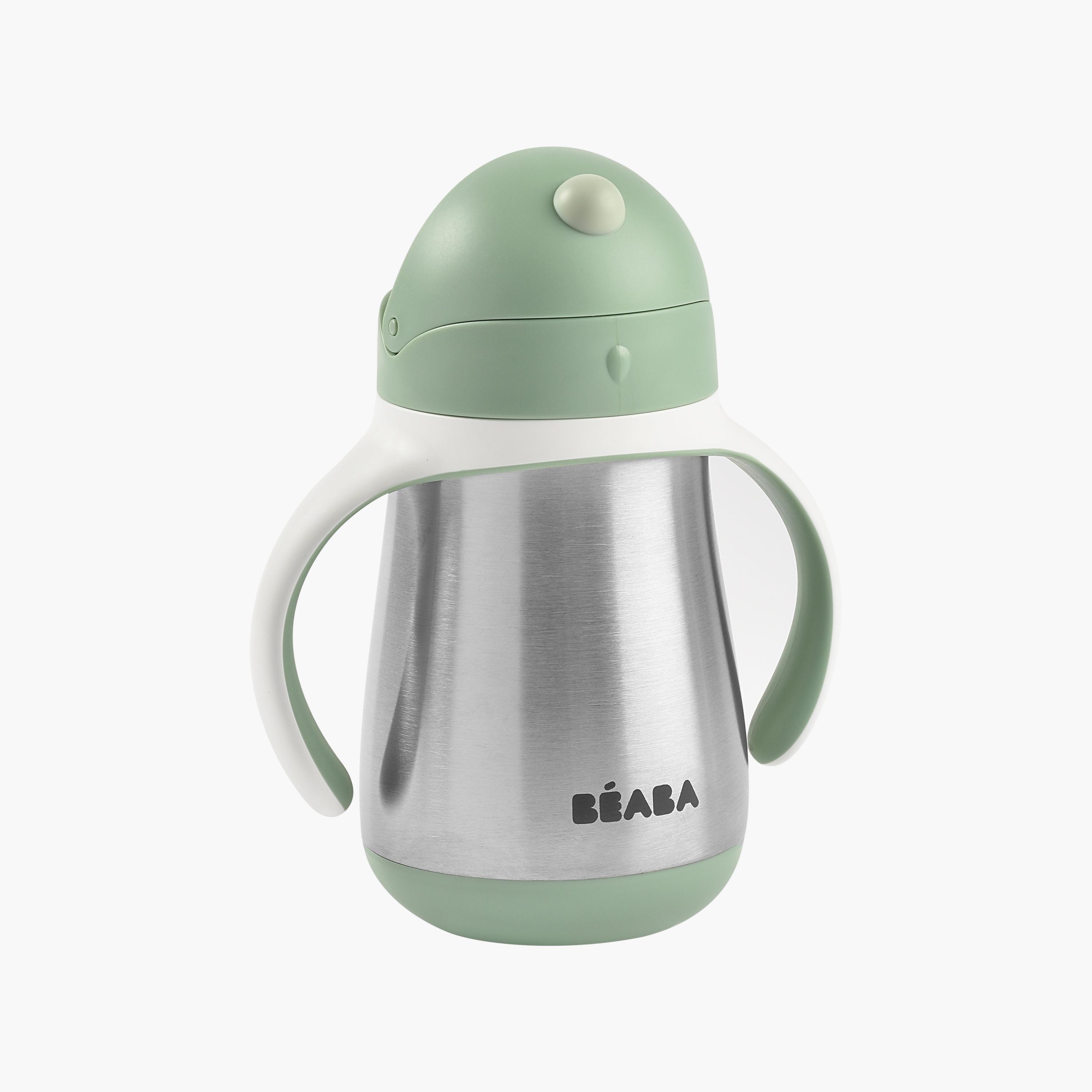 كوب ماء من الستانلس ستيل مع ماصة ومقبض من بيابا - 250 مل-baby-feeding-mealtimeessentials-image-3