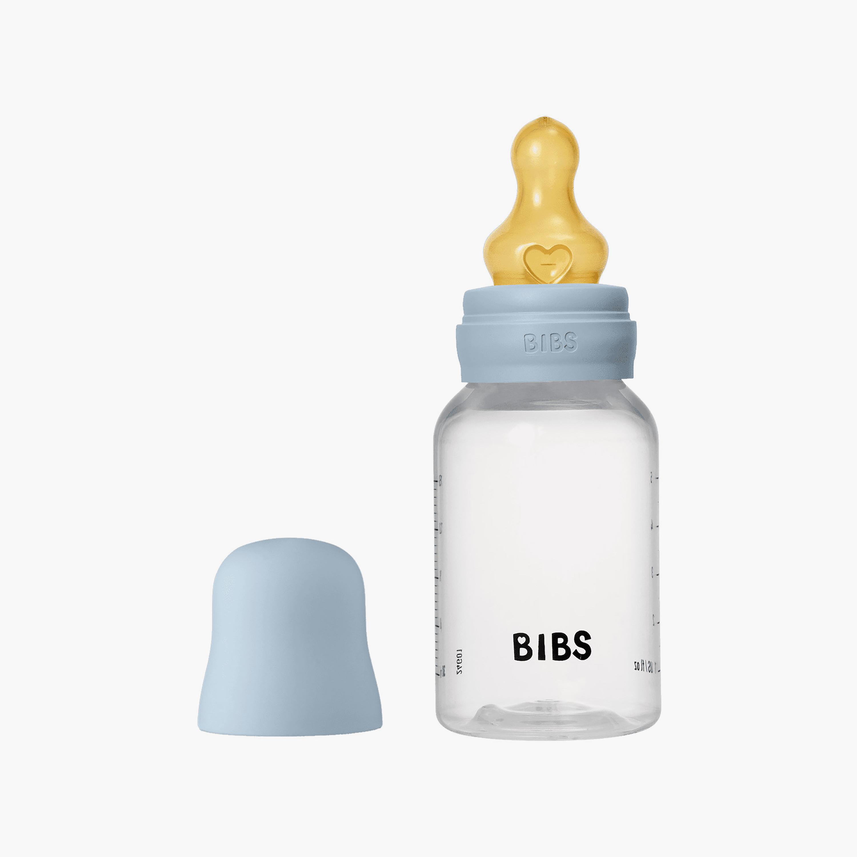 Bibs Natural Rubber Slow Flow Feeding Bottle Set - 150 ml-baby-feeding-feedingbottles-bottlesandteats-image-2